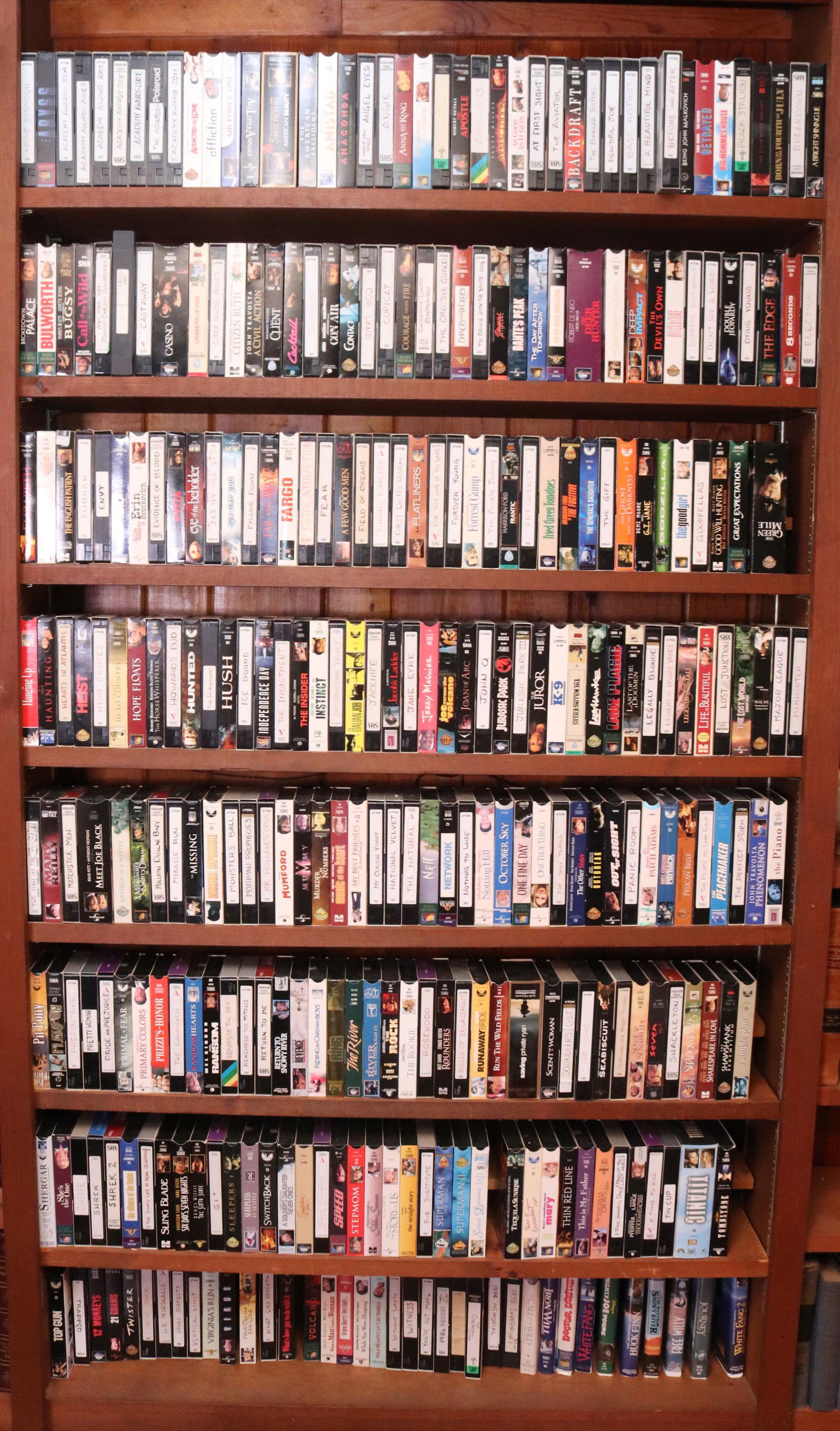 LARGE COLLECTION OF VHS TAPES (1 of 4)