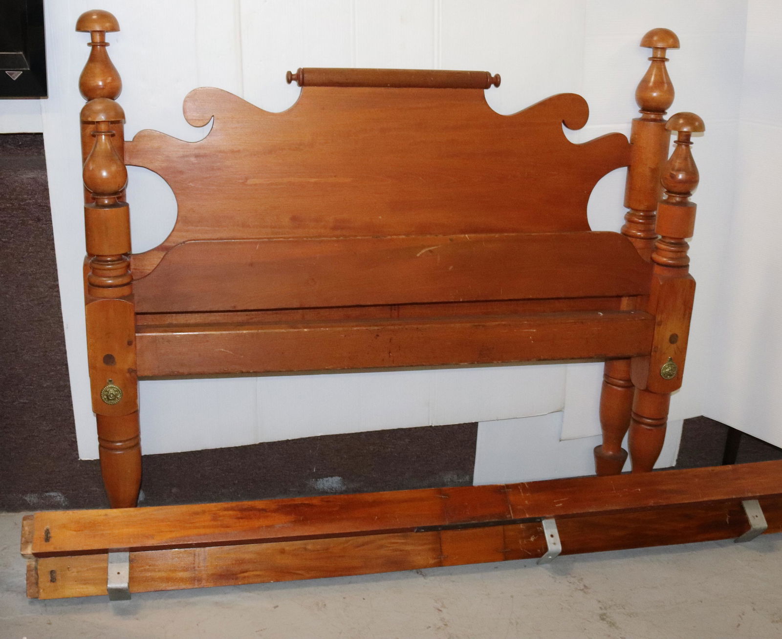 ANTIQUE WOODEN ROPE BED (1 of 3)