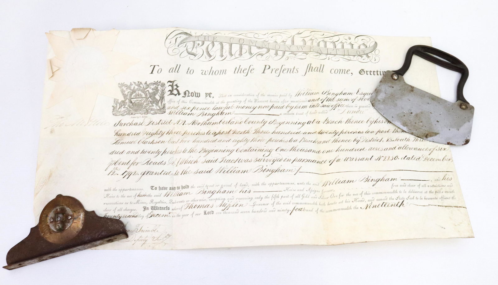 EARLY ANTIQUE SMALLS LOT AND DOCUMENT (1 of 4)