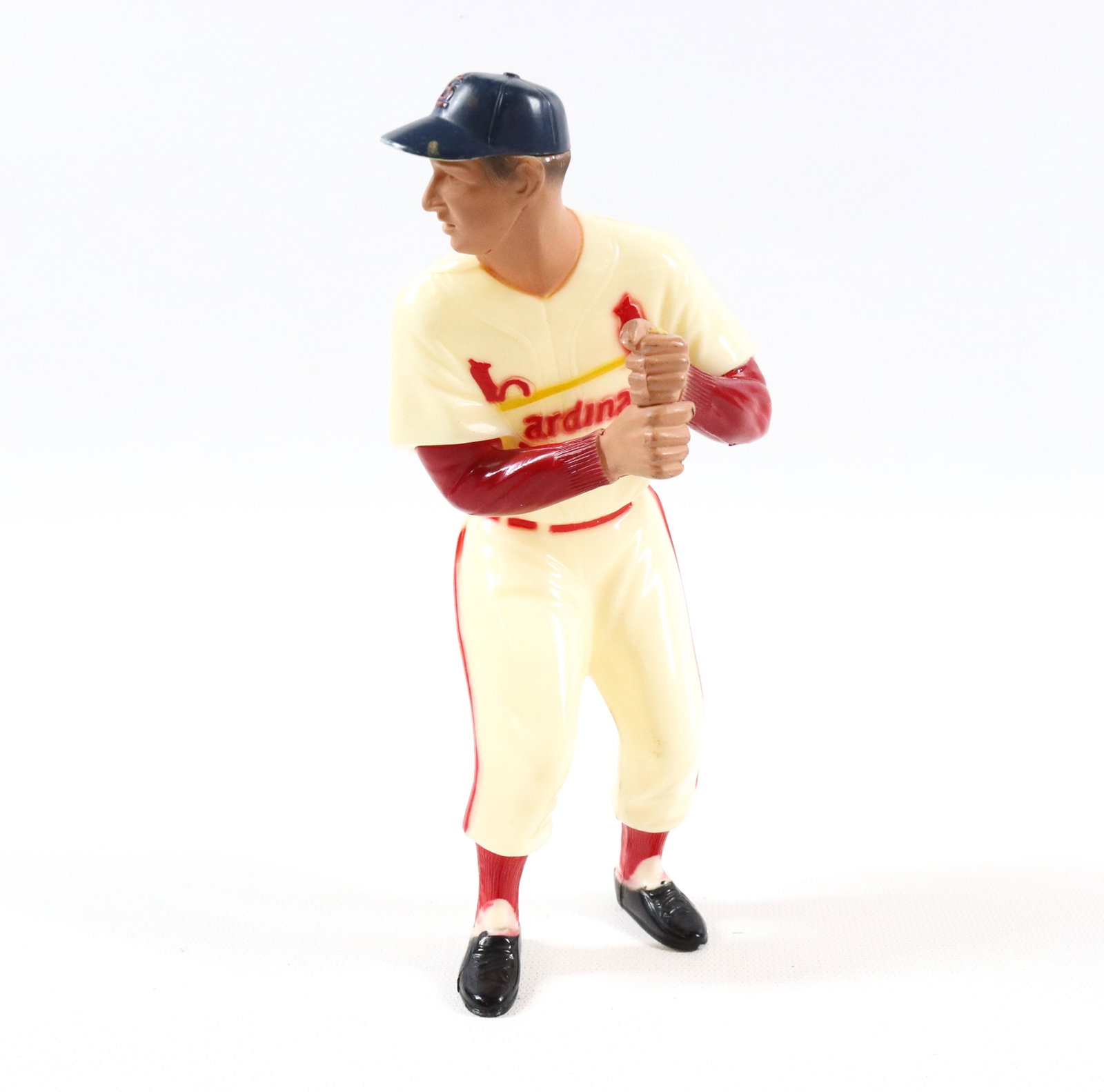 VINTAGE STAN MUSIAL HARTLAND FIGURE: MOLDED PLASTIC FIGURE OF STAN MUSIAL AT BAT - COPYRIGHT HARTLAND PLASTICS. INC 7 1/2" H