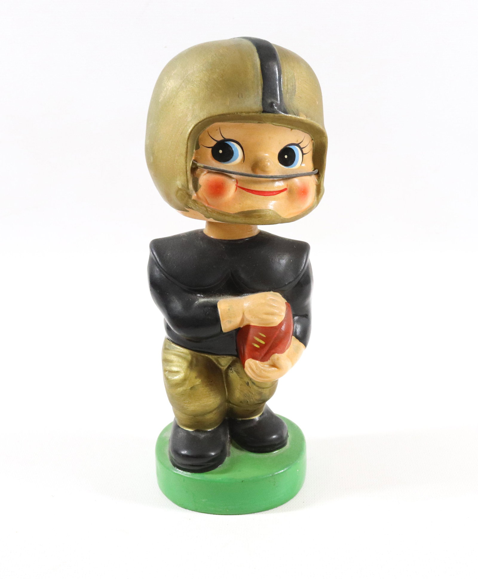VINTAGE BOBBLE HEAD FOOTBALL PLAYER BANK (1 of 5)