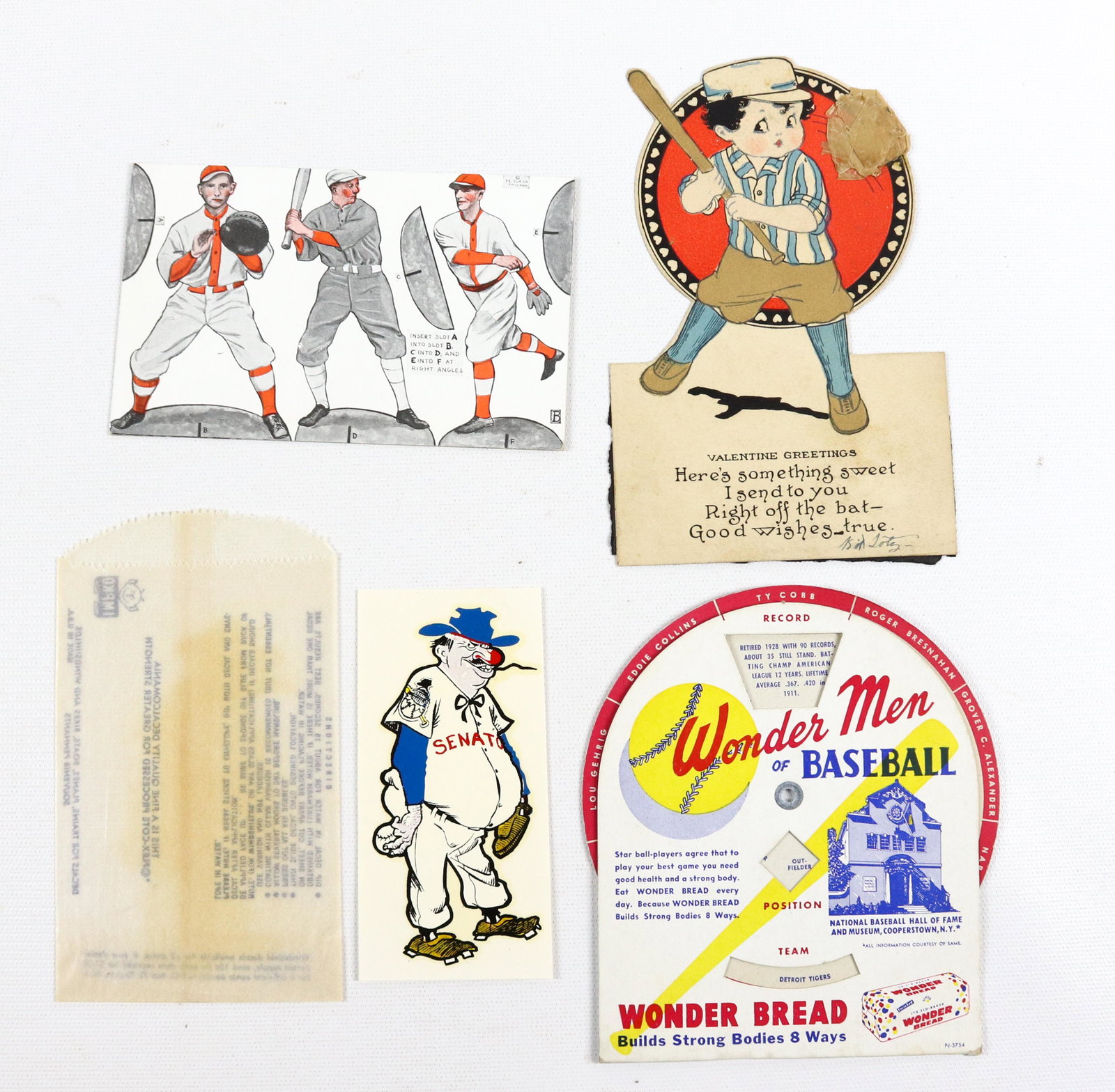 GROUP LOT OF VINTAGE BASEBALL PAPER ITEMS (1 of 2)
