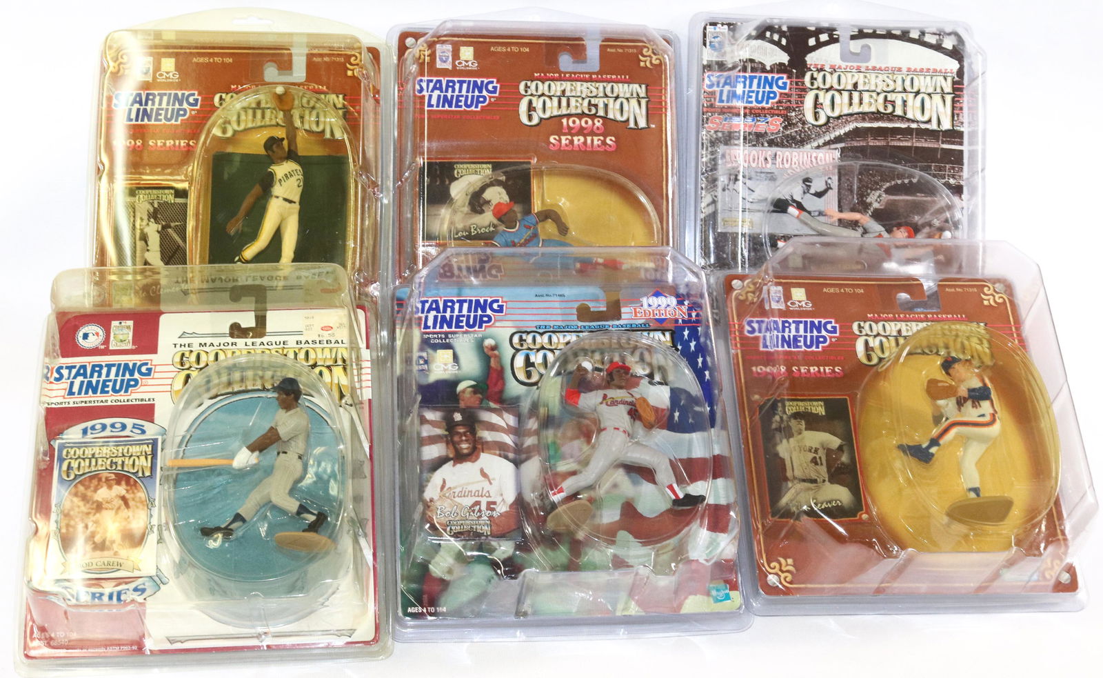 (6) STARTING LINEUP BASEBALL FIGURES NIB (1 of 3)