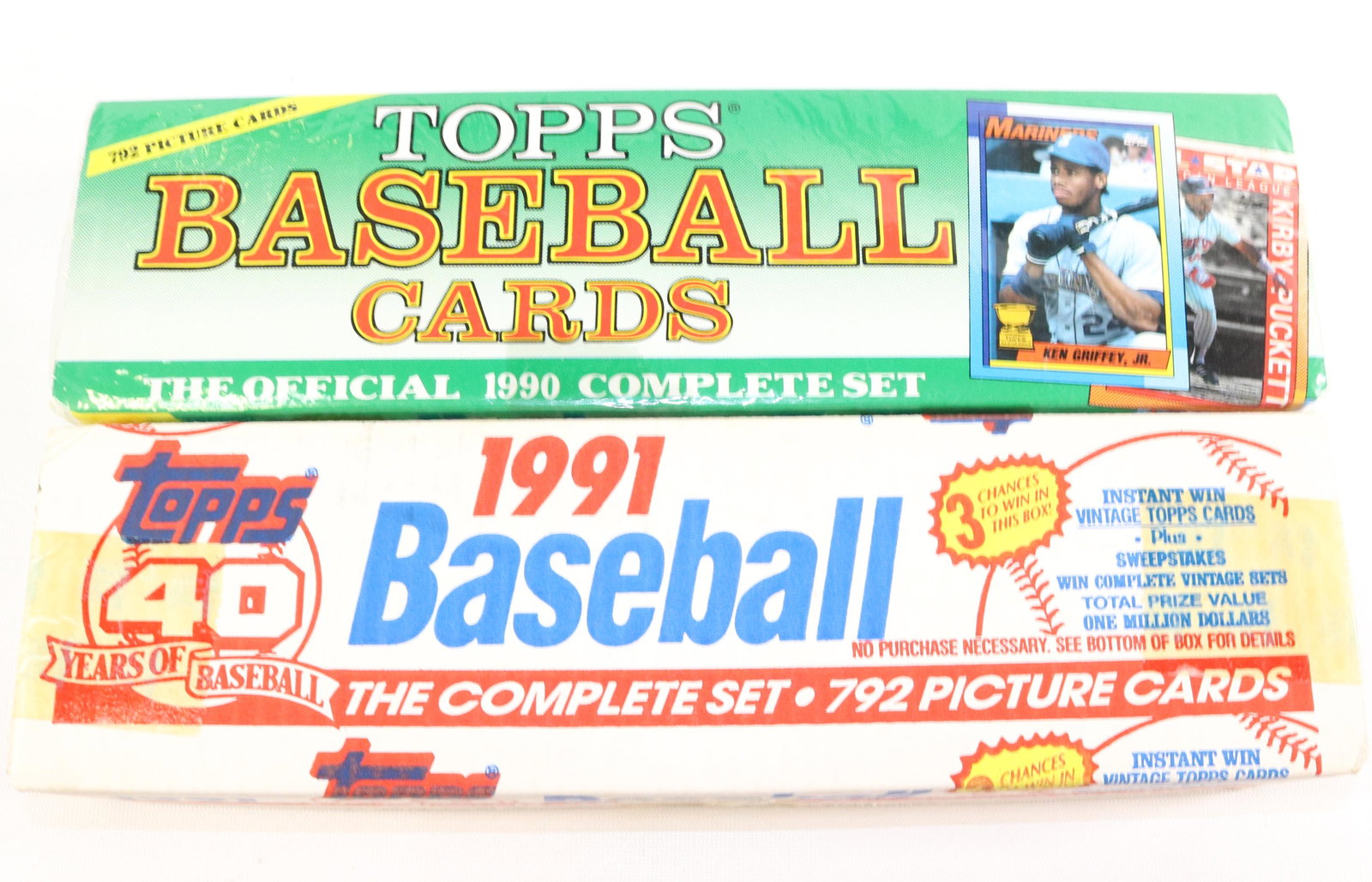 (2) TOPPS BASEBALL CARDS COMPLETE SETS (1 of 1)