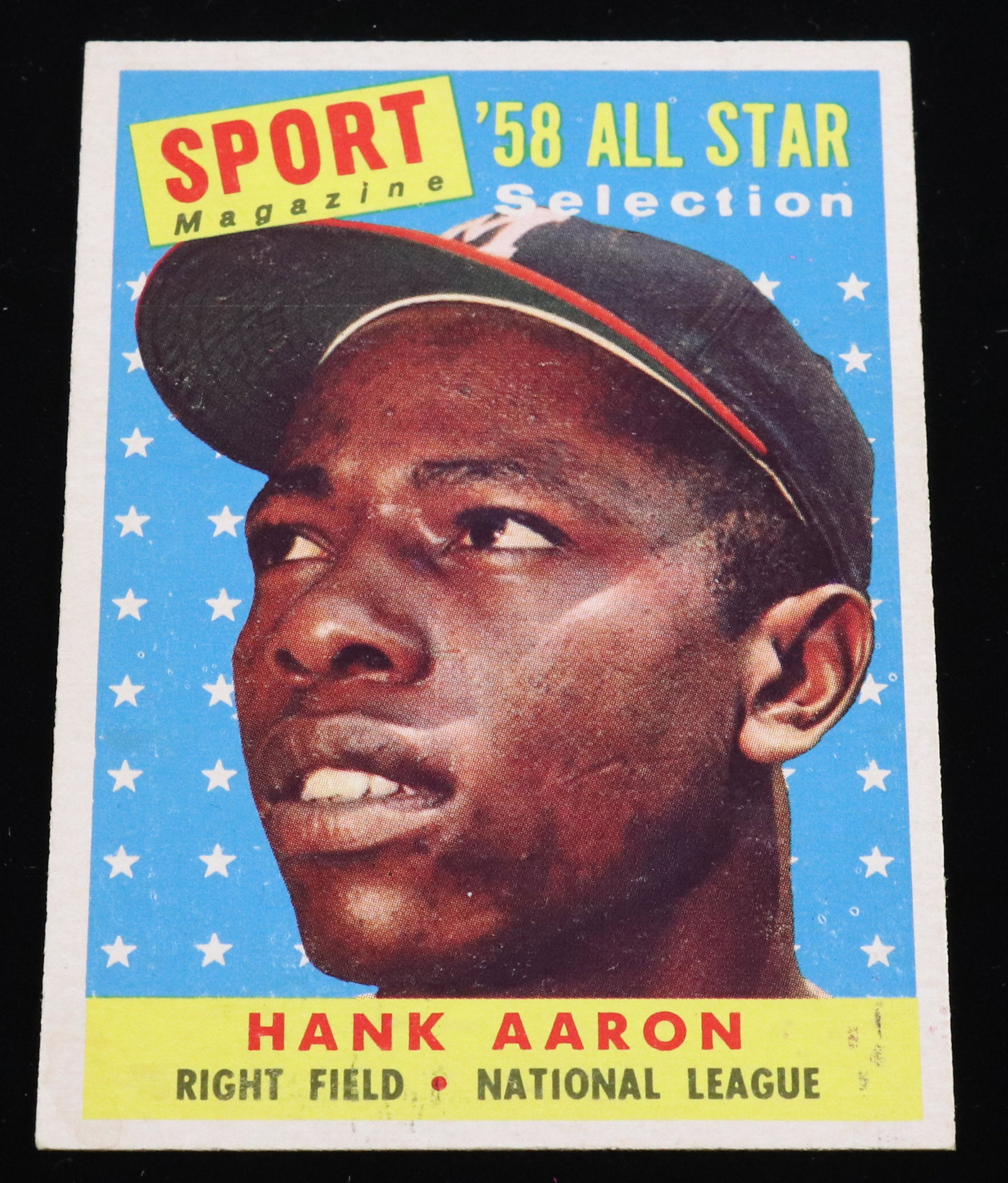 TOPPS 1958 HANK AARON BASEBALL CARD (1 of 2)