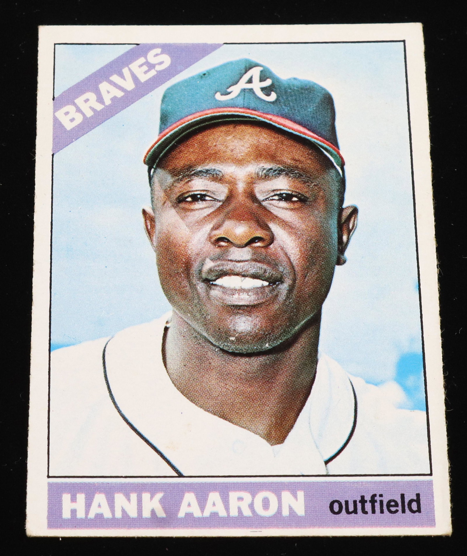 TOPPS 1966 HANK AARON BASEBALL CARD (1 of 2)