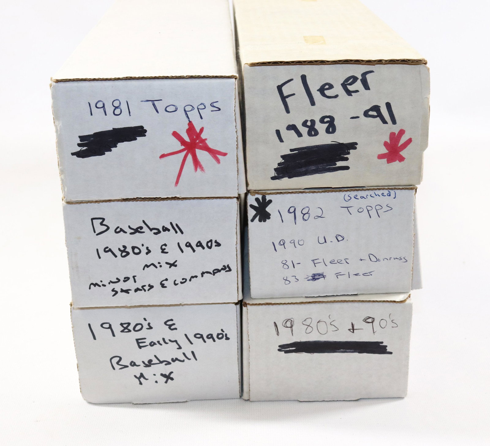 LOT OF 1980'S BASEBALL CARDS IN BOXES (1 of 7)