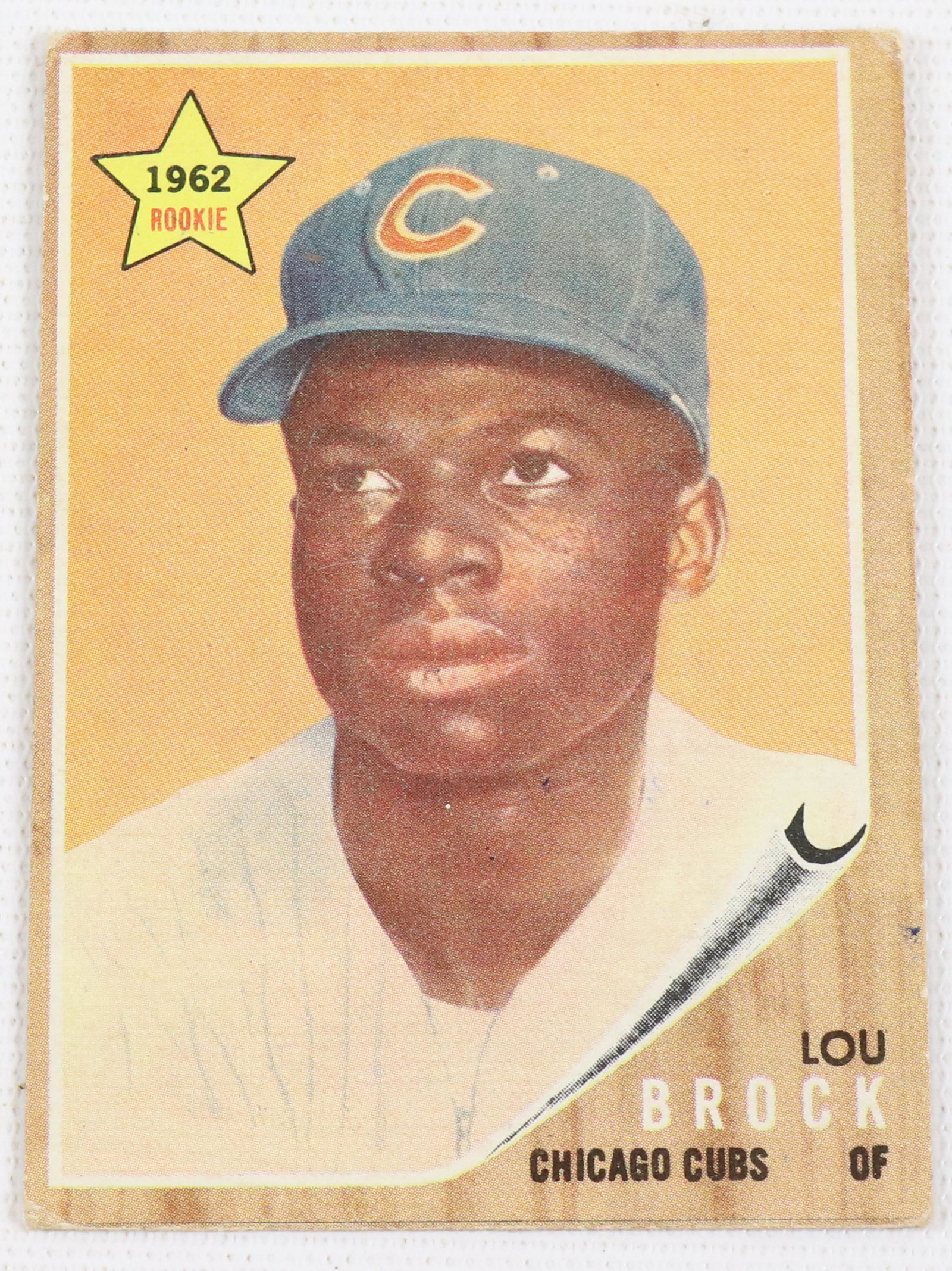 1962 TOPPS LOU BROCK ROOKIE (1 of 2)