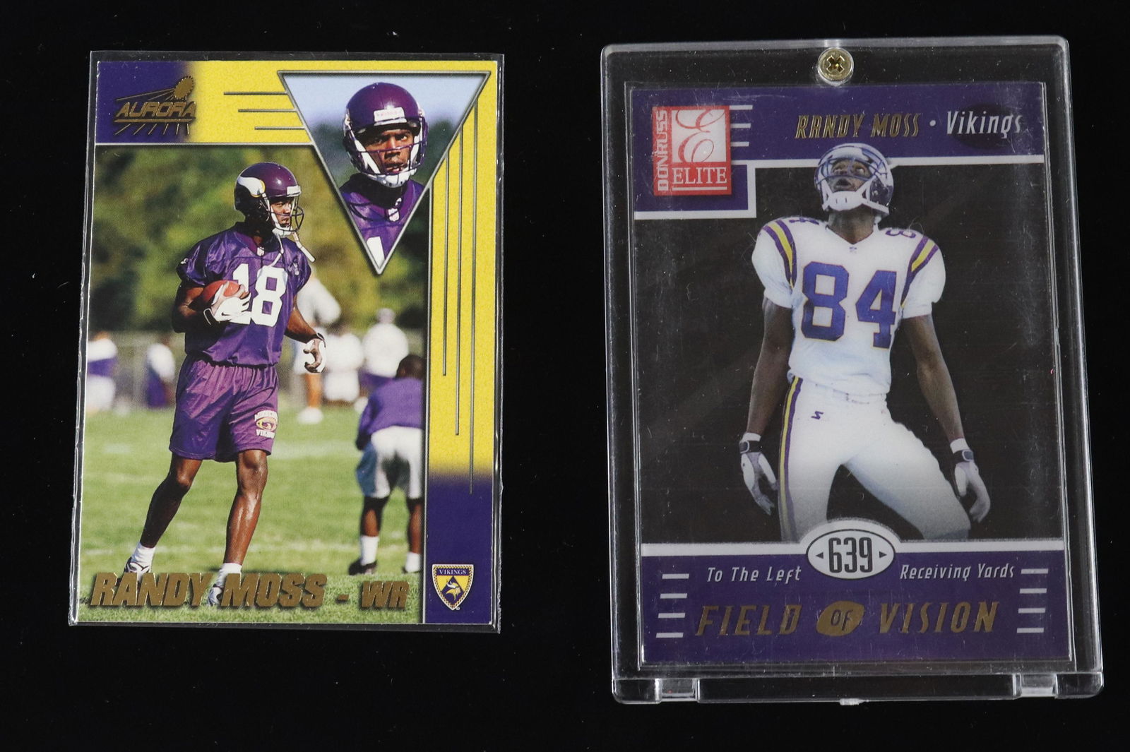 (2) RANDY MOSS FOOTBALL CARDS (1 of 2)