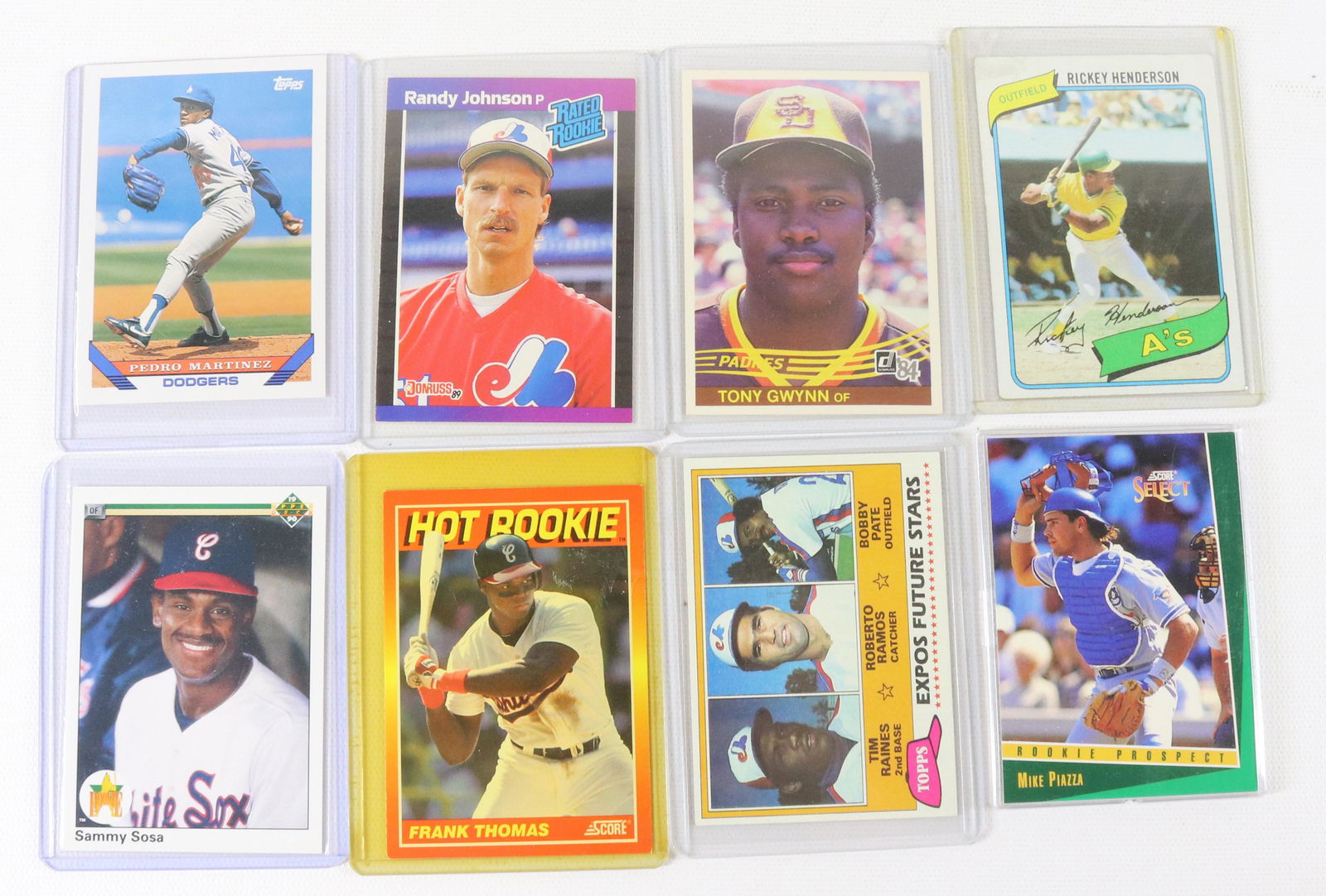 GROUP LOT OF (8) BASEBALL CARDS (1 of 2)