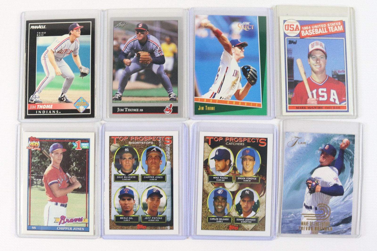 GROUP LOT OF (8) BASEBALL CARDS (1 of 2)