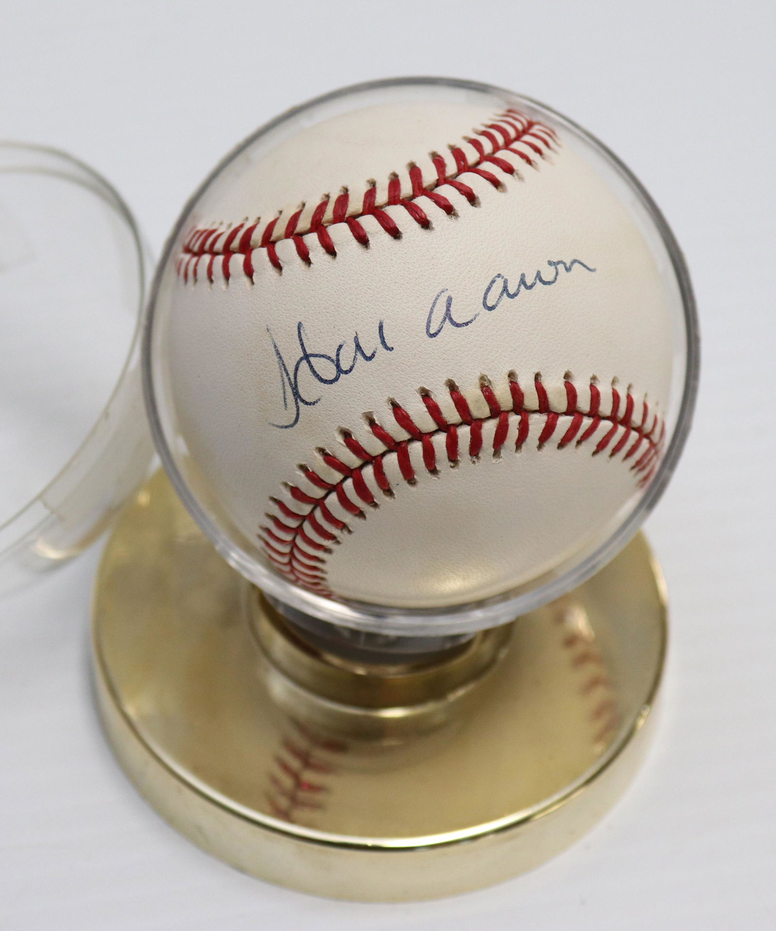 HANK AARON AUTOGRAPHED BASEBALL (1 of 3)
