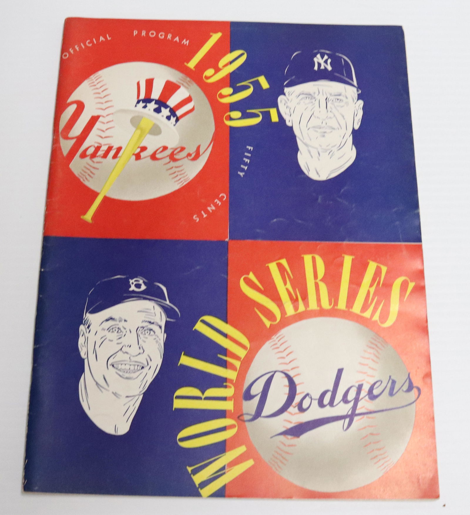 1955 YANKEES VS. DODGERS WORLD SERIES PROGRAM (1 of 5)