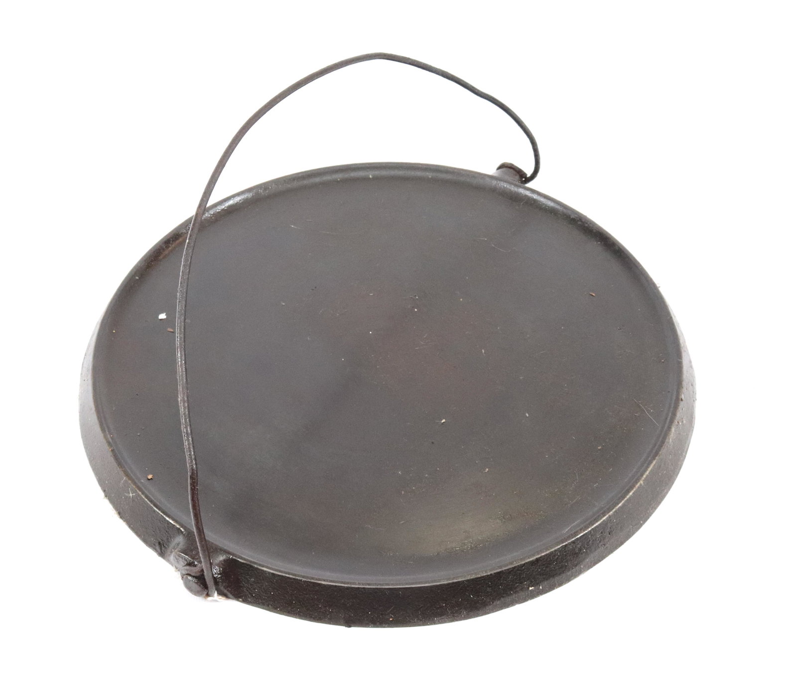 GRISWOLD GRIDDLE #12: SLANT LOGO. BAIL HANDLE Dimensions PLEASE READ BEFORE BIDDING – PICKUP FOR THIS AUCTION WILL NOT BE UNTIL THE WEEK OF OCTOBER 25TH. PICK-UP WILL BE FROM 9:00AM TILL 4:00PM – YOU MUST MAKE 
