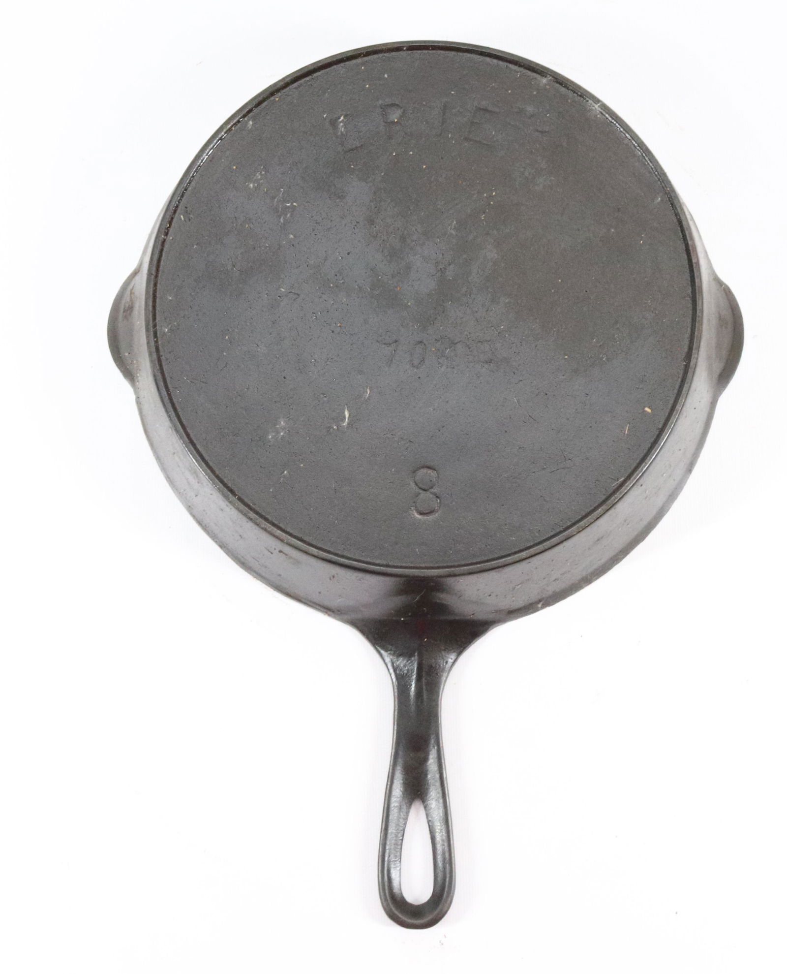 ERIE #8 SKILLET: IMPRESSED ON BOTTOM Dimensions PLEASE READ BEFORE BIDDING – PICKUP FOR THIS AUCTION WILL NOT BE UNTIL THE WEEK OF OCTOBER 25TH. PICK-UP WILL BE FROM 9:00AM TILL 4:00PM – YOU MUST MAKE AN A