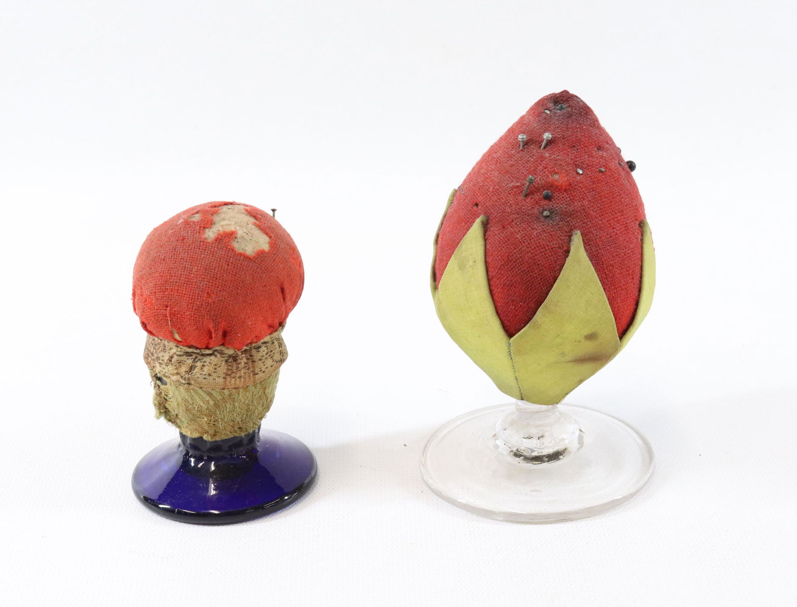 TWO MAKE-DO PIN CUSHIONS (1 of 3)