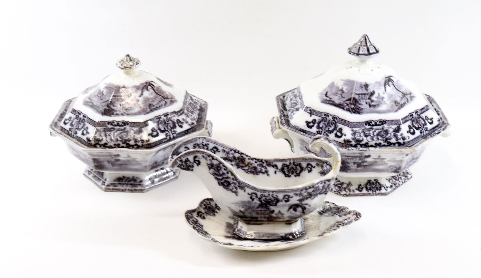 FLOW MULBERRY IRONSTONE SERVING PIECES (1 of 6)