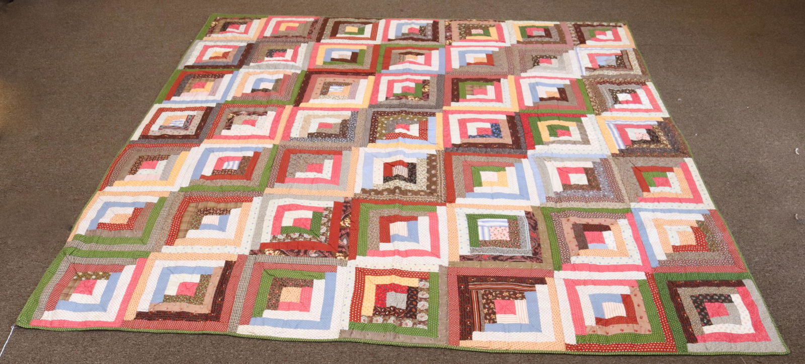19TH C. HAND STITCHED QUILT (1 of 4)