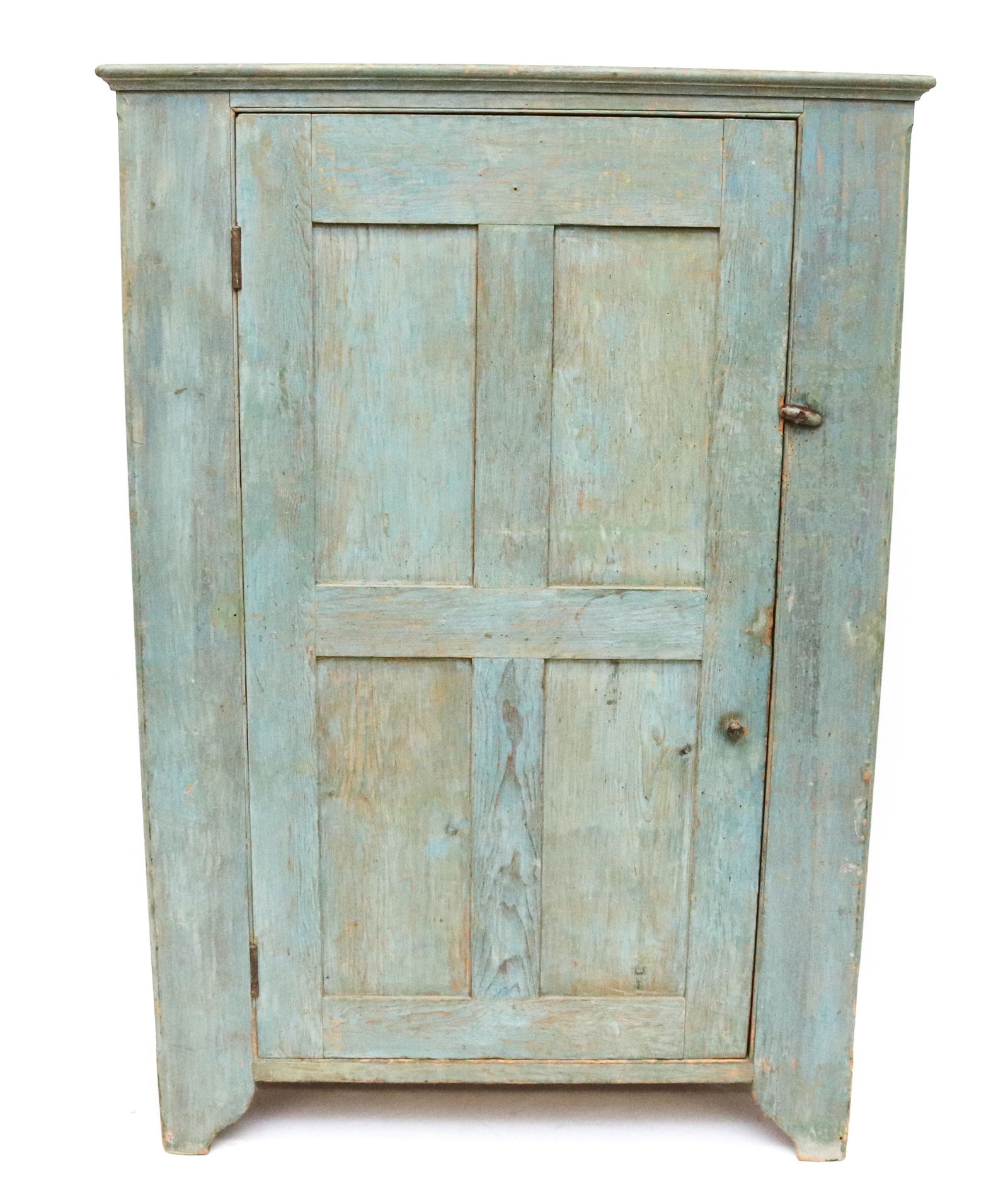 PRIMITIVE BLUE PAINT ONE DOOR CUPBOARD (1 of 5)