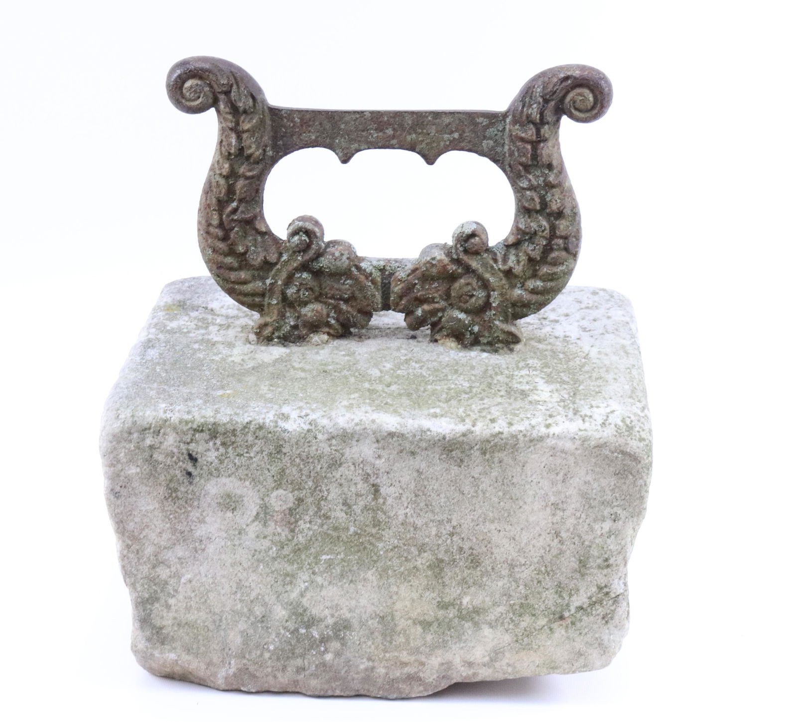 IRON BOOT SCRAPER WITH GRANITE BASE (1 of 2)