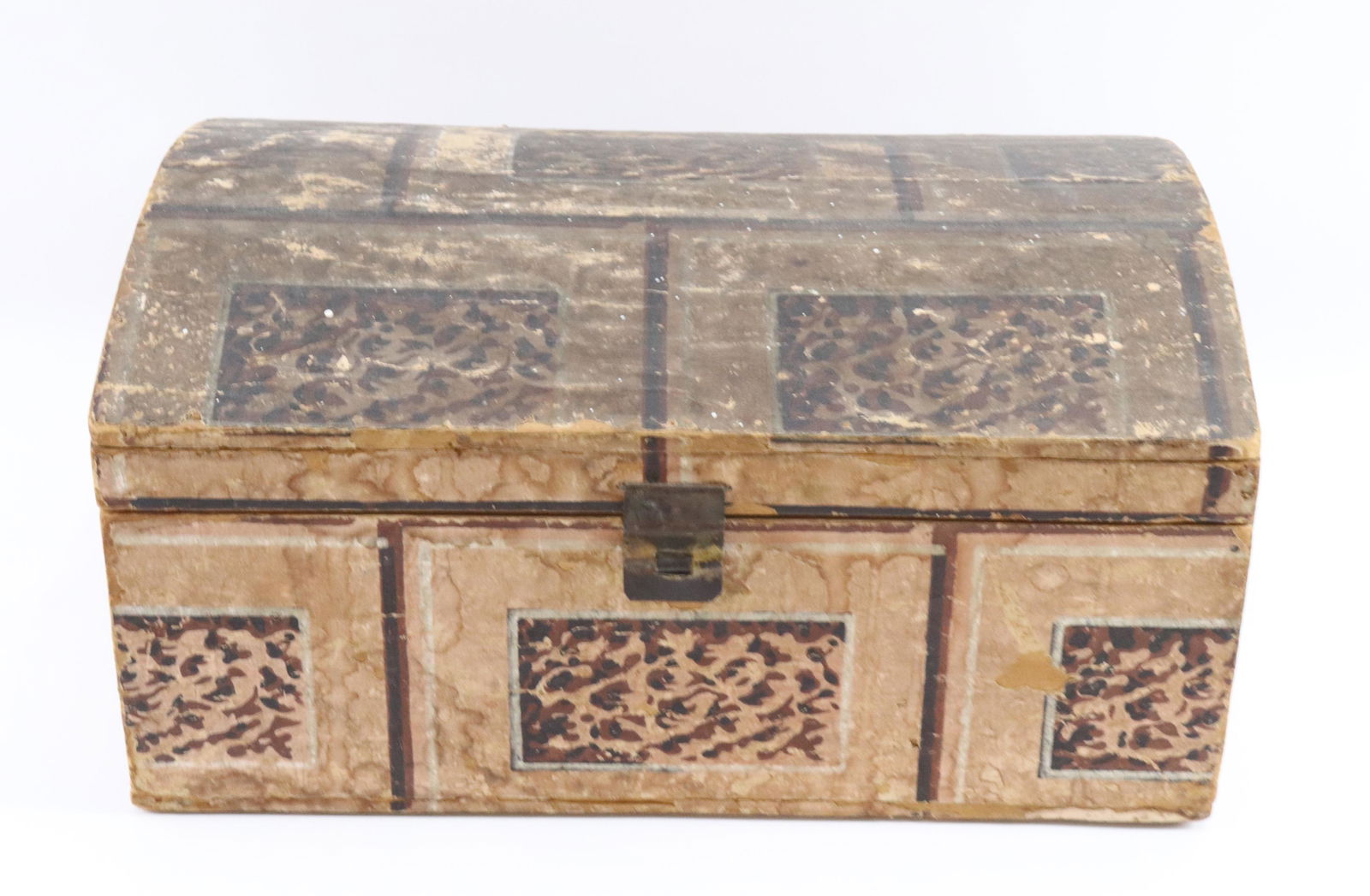 19TH CENTURY WALL PAPER COVERED BOX (1 of 5)