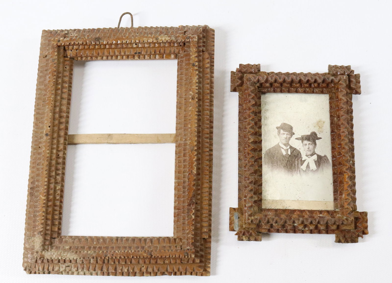 (2) TRAMP ART FRAMES (1 of 2)