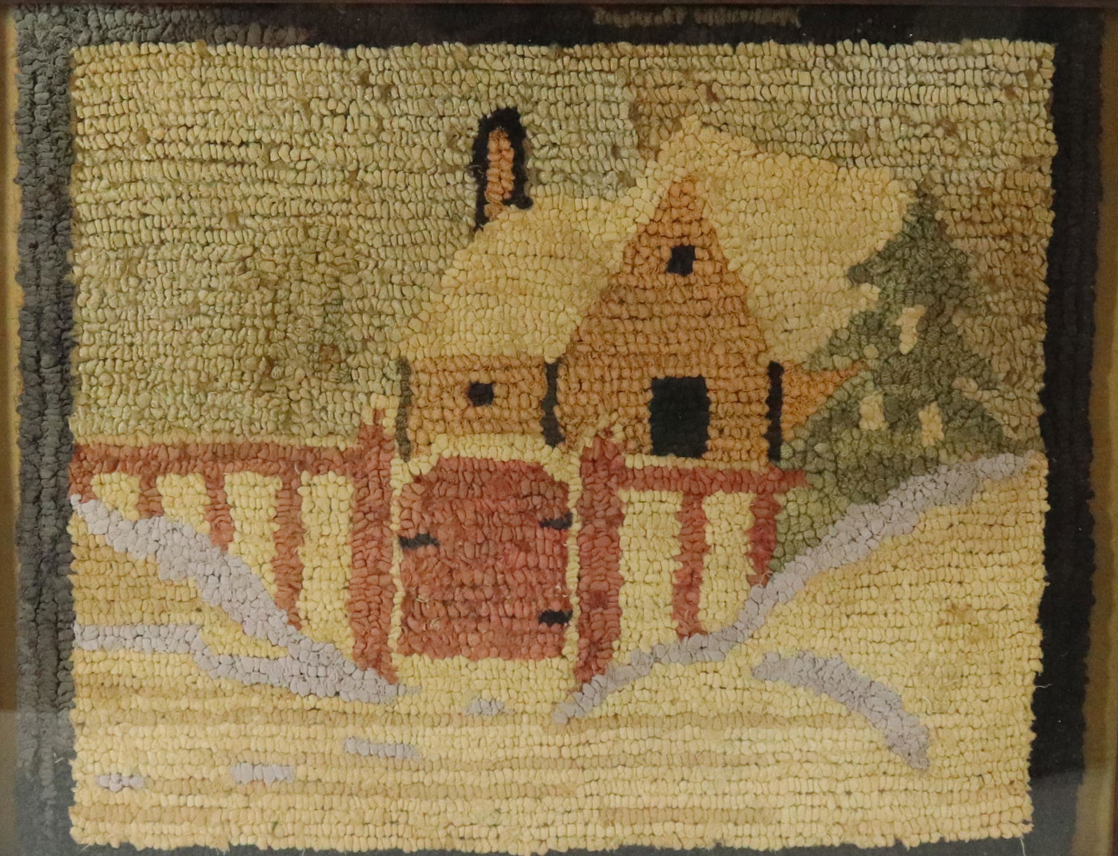 FRAMED HOOKED MAT (1 of 4)