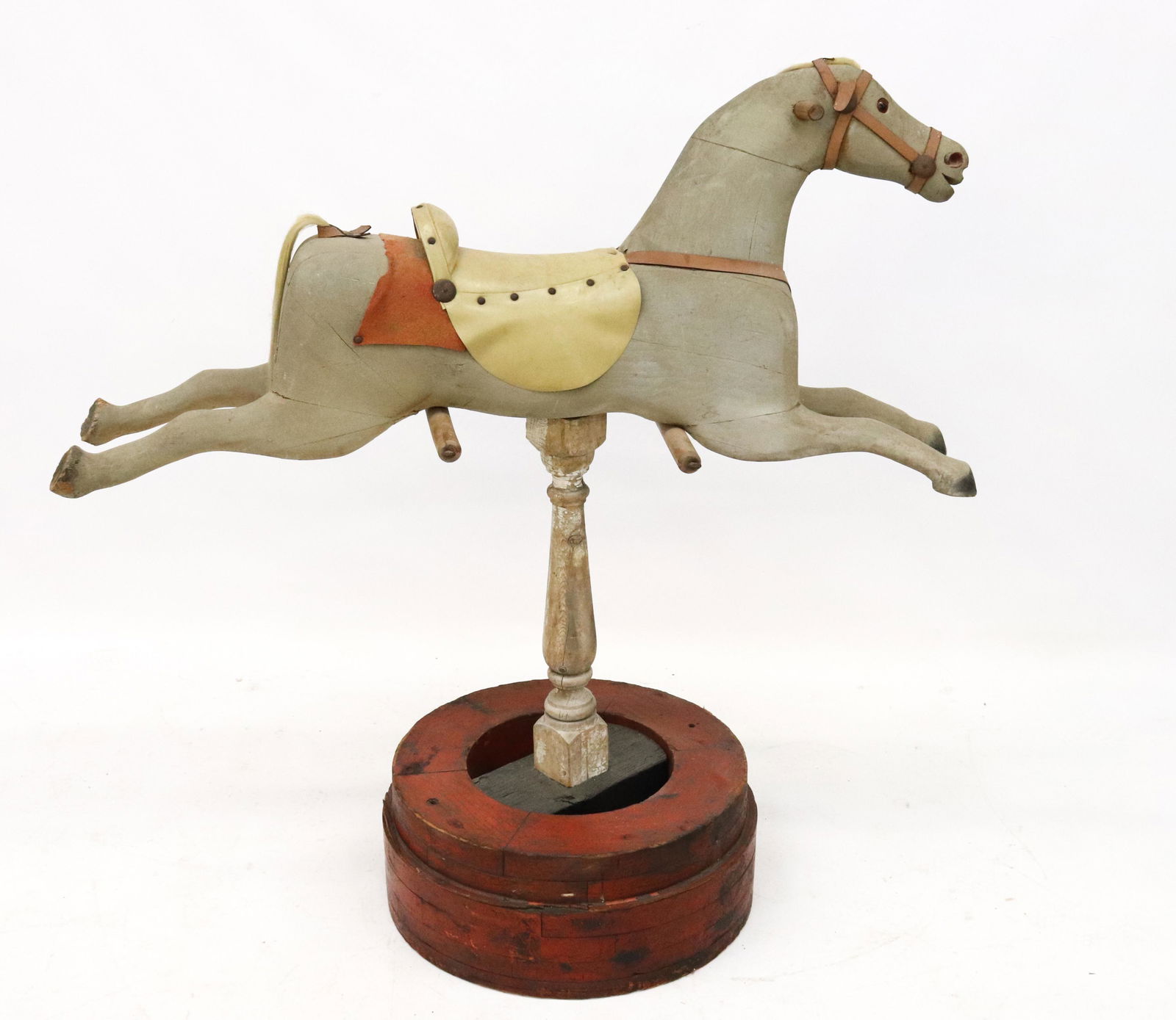 CHILD'S ROCKING HORSE MOUNTED ON BASE (1 of 3)