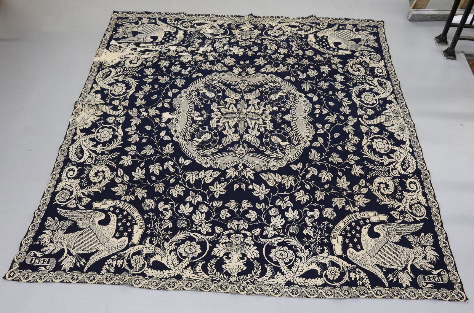 19TH C. LIBERTY COVERLET (1 of 12)