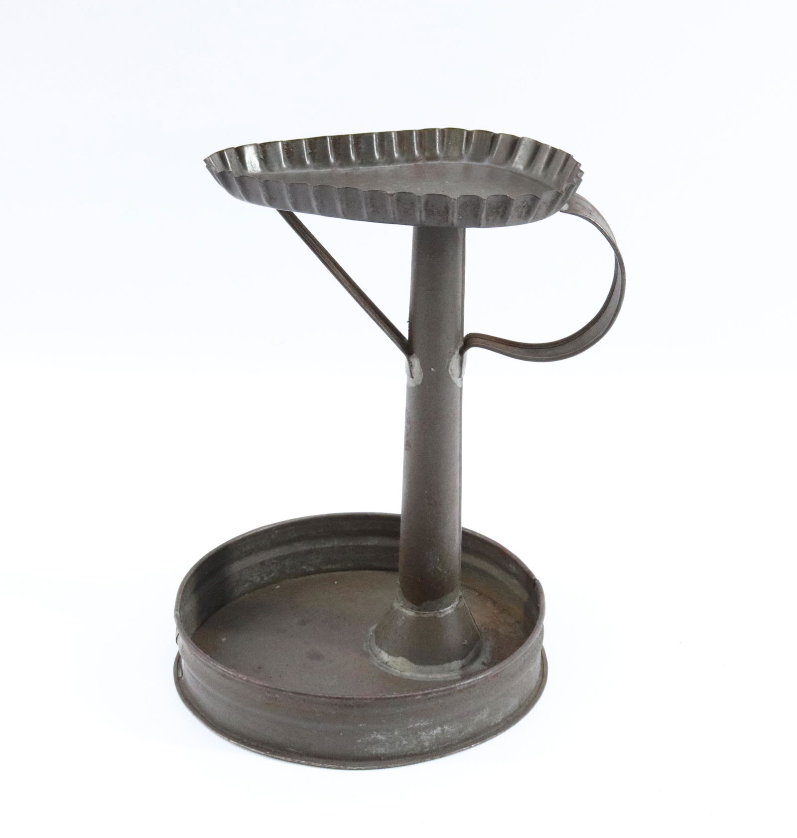 19TH CENTURY TIN BETTY LAMP HOLDER (1 of 3)