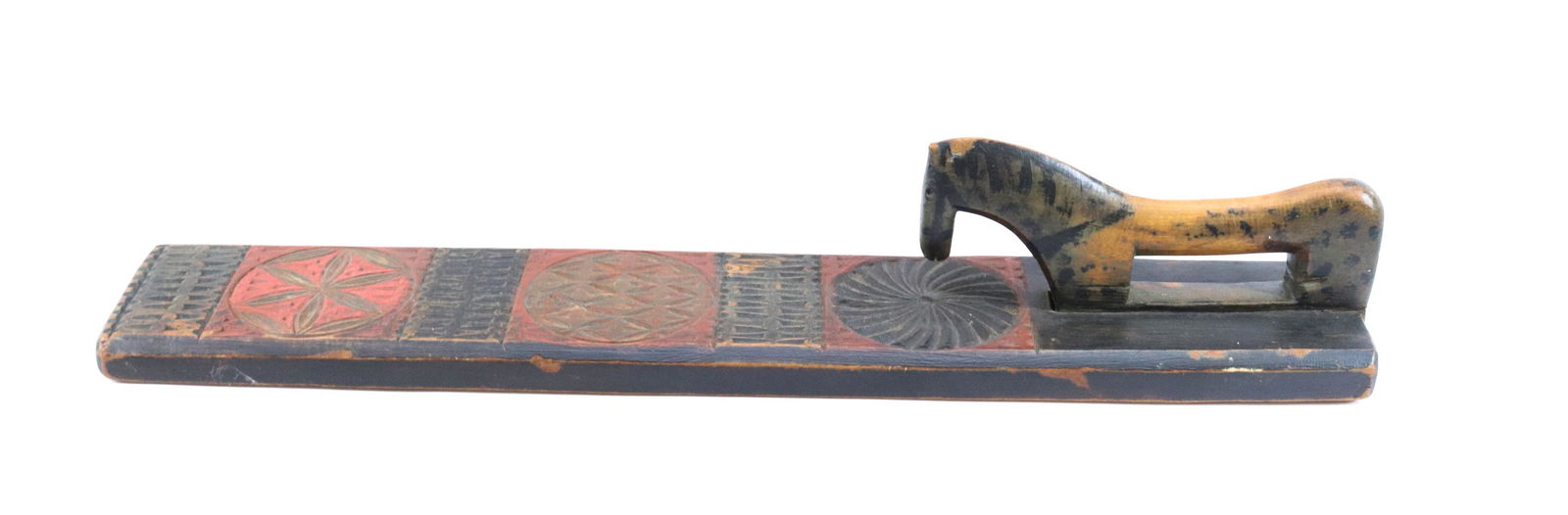 CARVED AND PAINTED MANGLE BOARD (1 of 4)