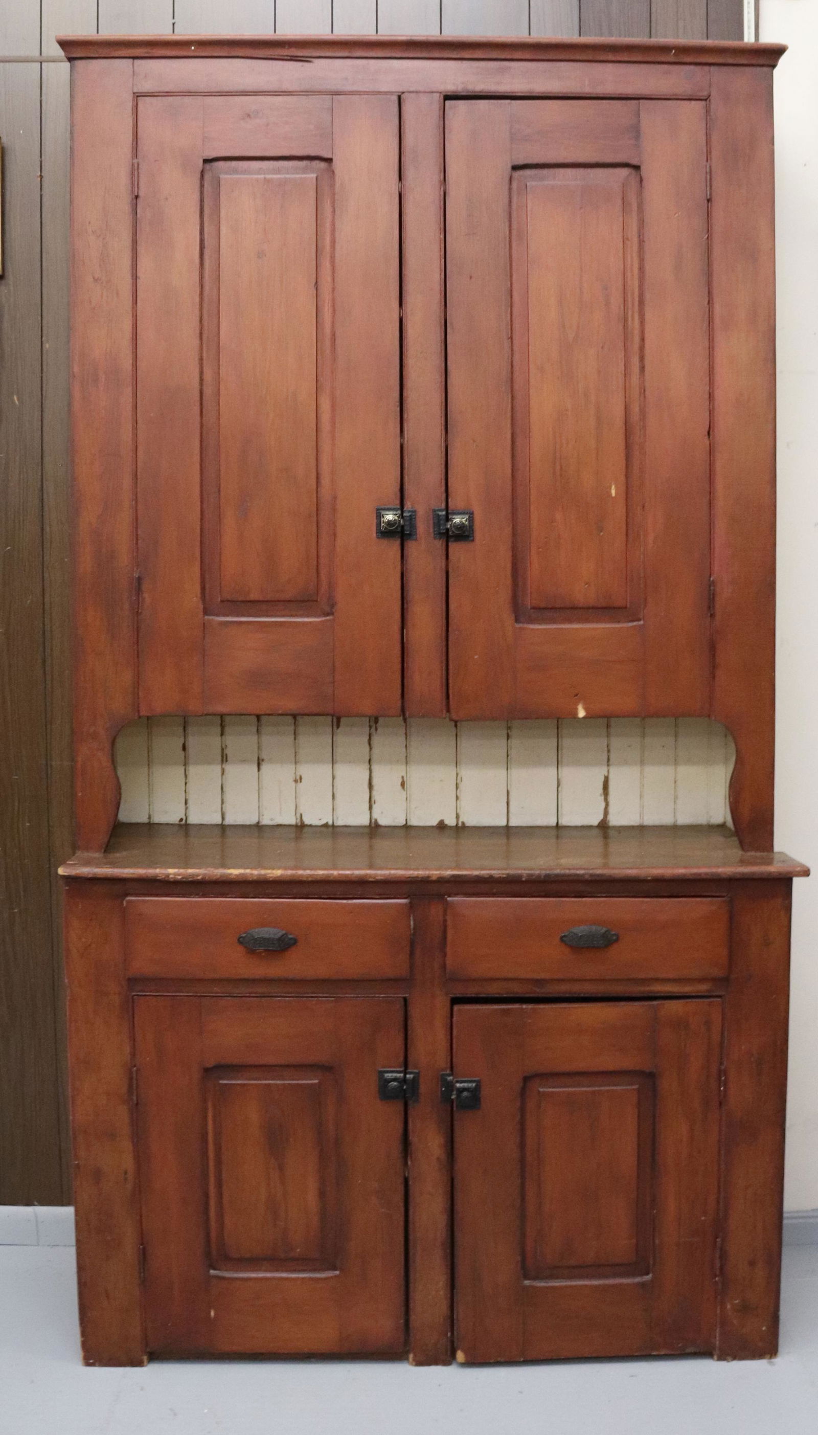 TWO-PIECE COUNTRY KITCHEN CUPBOARD (1 of 5)