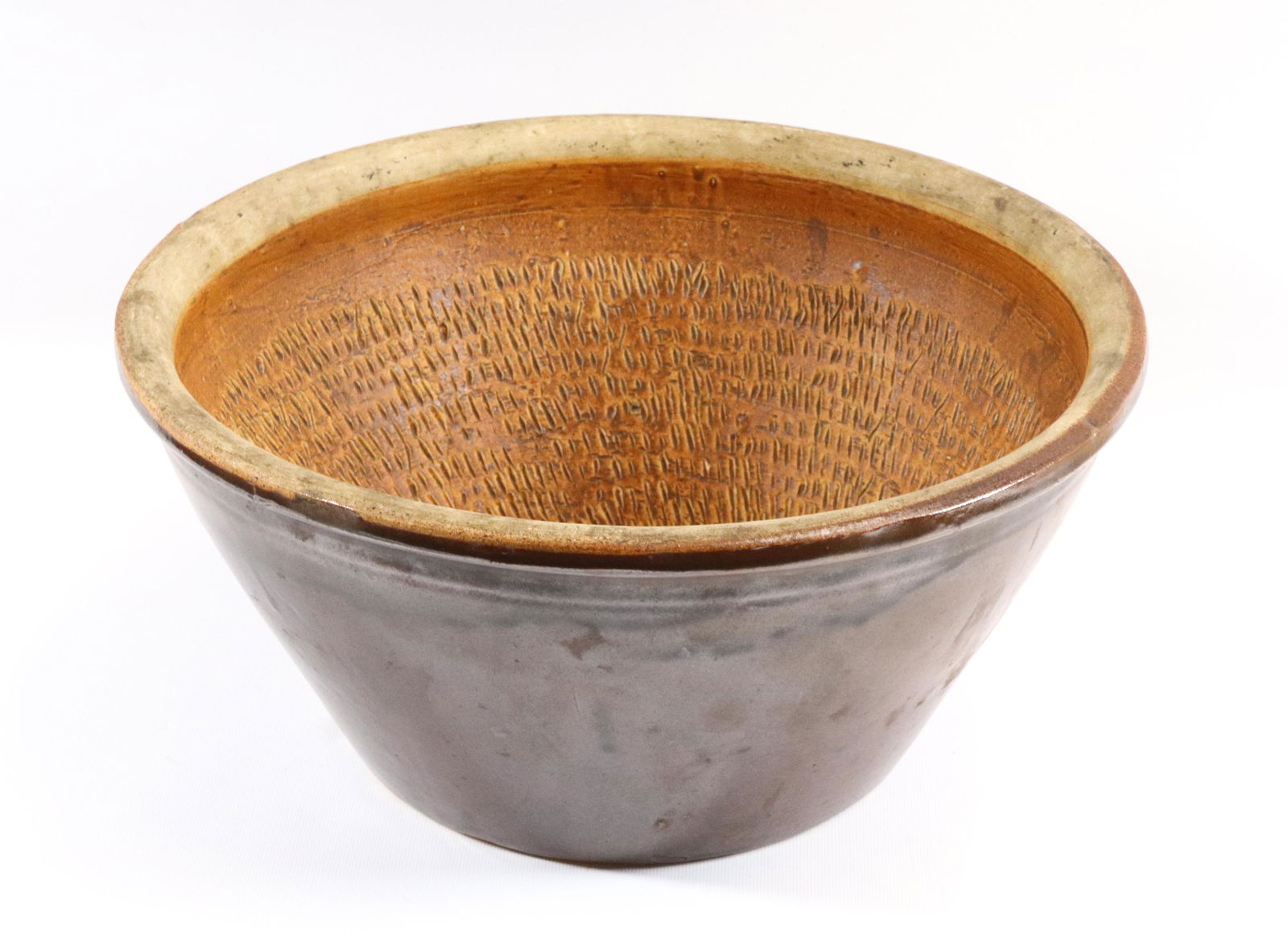 GLAZED POTTERY MILK COOLING BOWL (1 of 4)