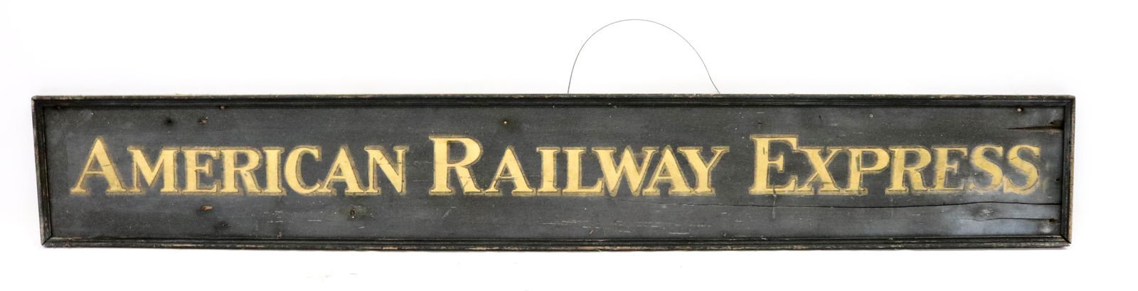 AMERICAN RAILWAY EXPRESS TRADE SIGN (1 of 4)