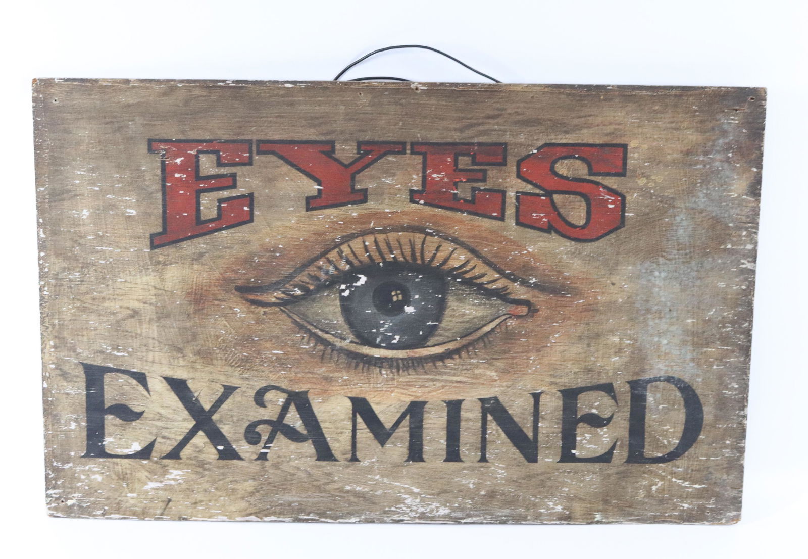WOODEN OPTOMETRIST TRADE SIGN (1 of 2)