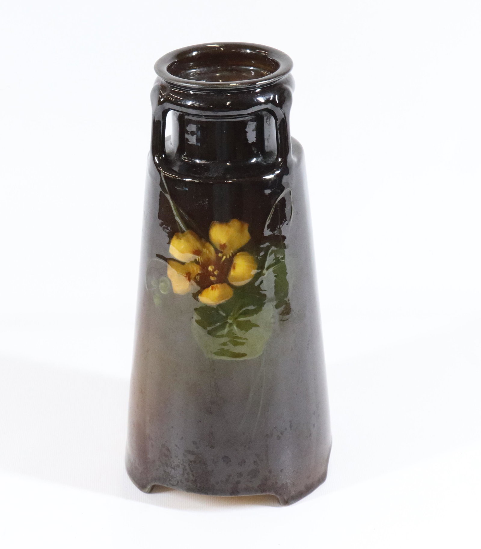 WELLER ROZANE WARE VASE: SIGNED; FULLER SIZE: 10" X 4 1/2" PLEASE READ BEFORE BIDDING – PICKUP FOR THIS AUCTION WILL NOT BE UNTIL THE WEEK OF OCTOBER 25TH. PICK-UP WILL BE FROM 9:00AM TILL 4:00PM – YOU MUST MAKE AN APPOIN
