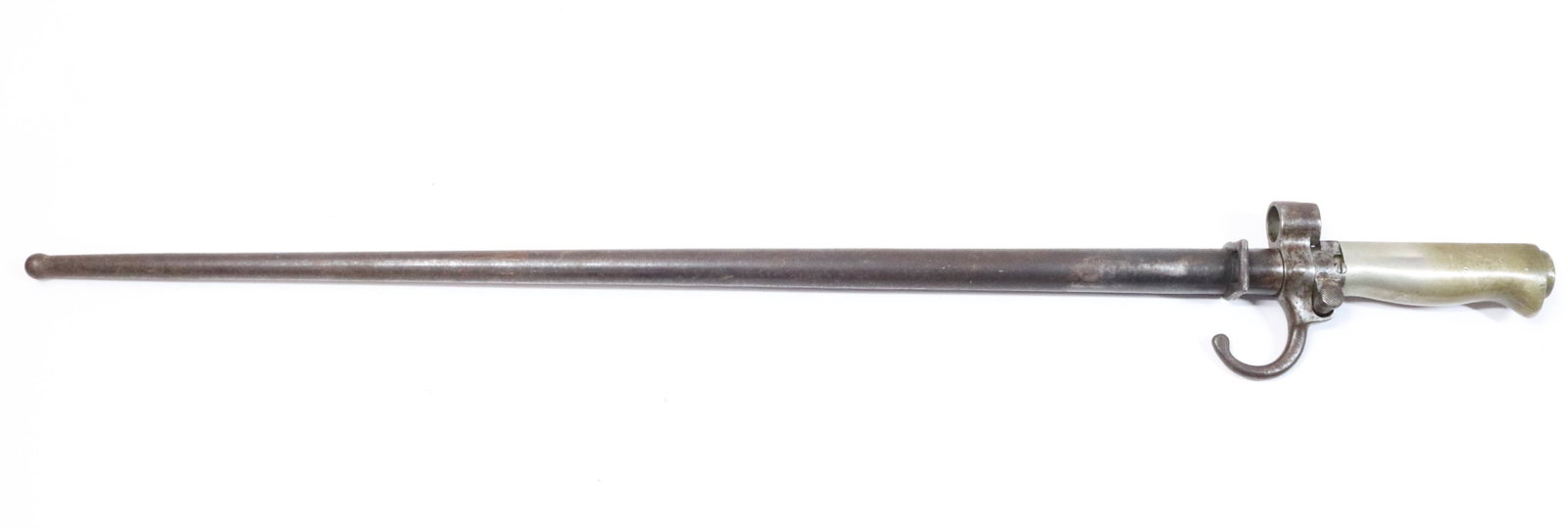 FRENCH WWI LEBEL RIFLE BAYONET: ORIGINAL SCABBARD SIZE: 25 1/2" OVERALL LENGTH