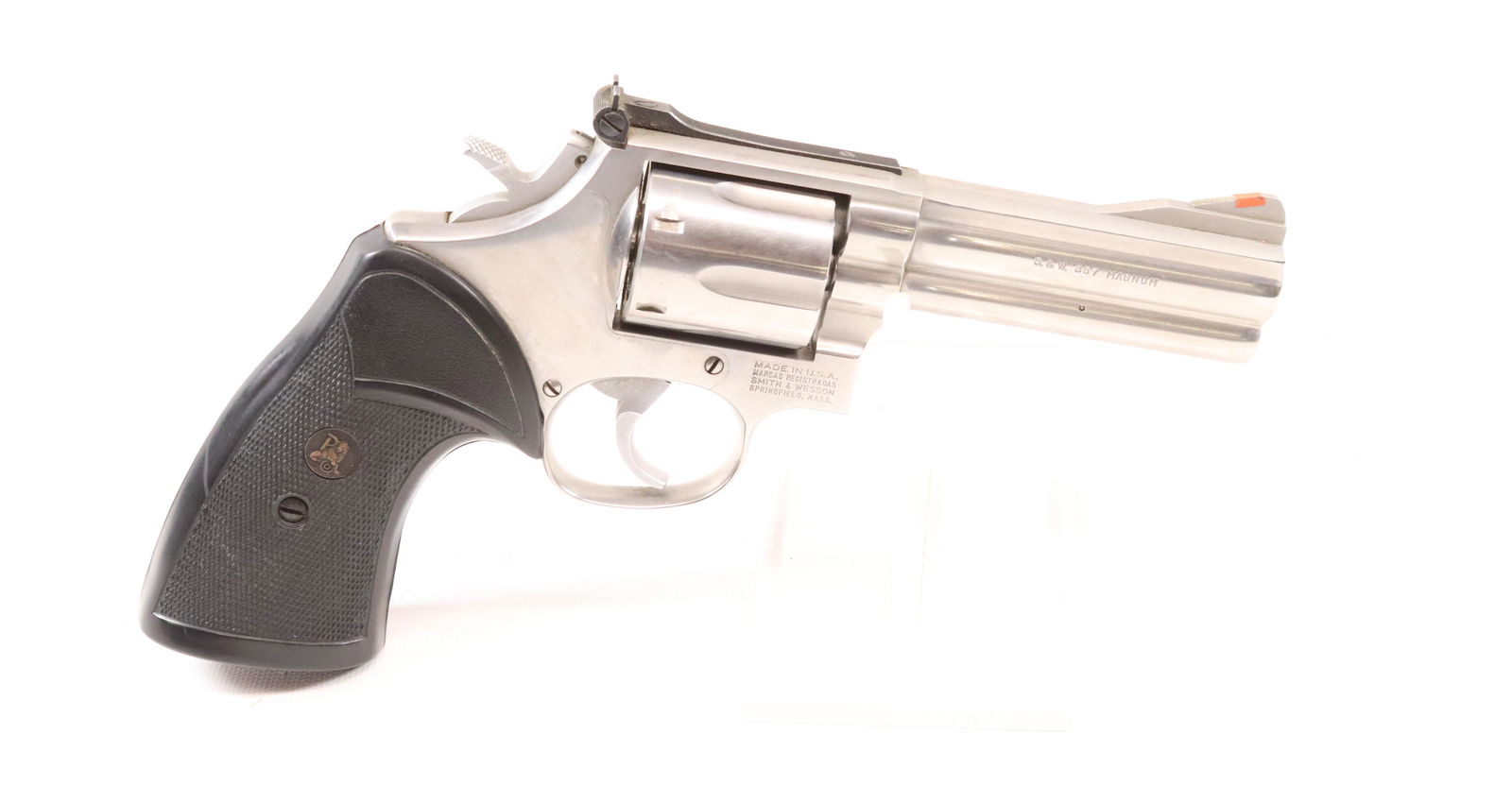 SMITH AND WESSON STAINLESS MODEL 686: 357 MAG - SERIAL# AEK5657 - 4" BARREL REGISTRATION: THIS FIREARM IS REQUIRED TO BE REGISTERED. WE WILL NEED A COPY OF YOUR FFL OR 3RD PARTY YOU WISH TO USE TO TRANSFER. A $20 REGISTRATION FEE WILL BE