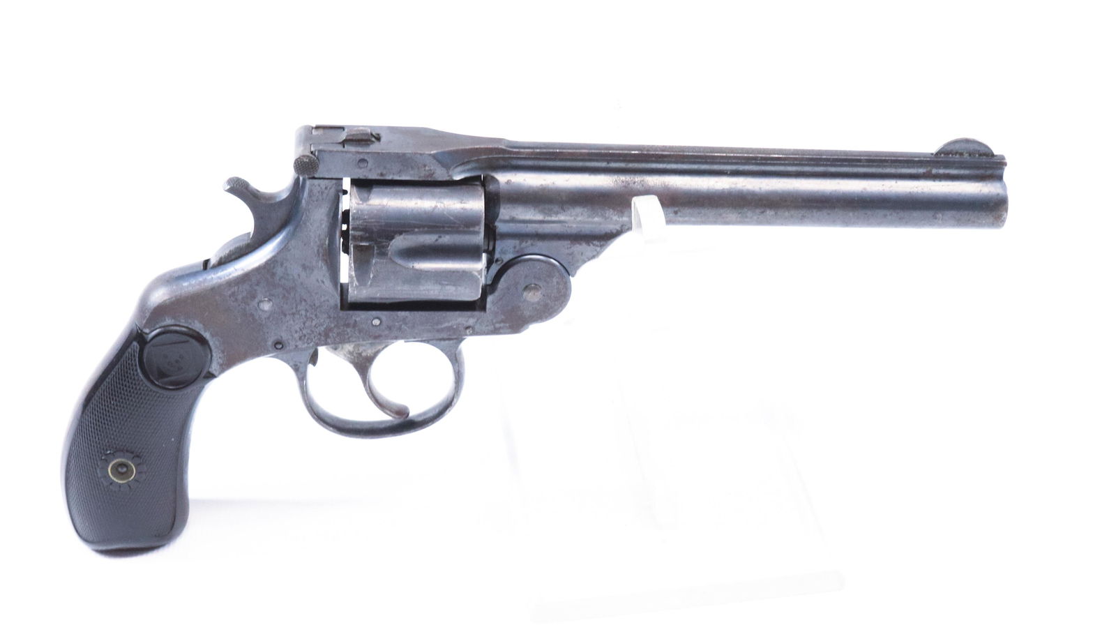 H&R TOP BREAK REVOLVER: .38 CAL S&W - SERIAL# 366 - 5" BARREL 5" BARREL
