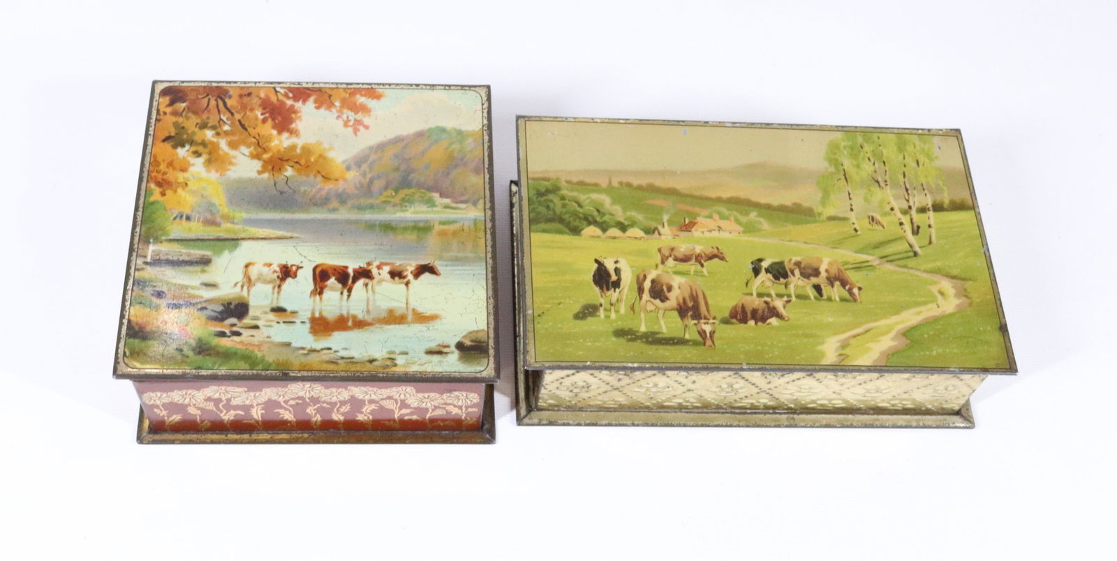 (2) TIN LITHO BISCUIT TINS (1 of 4)