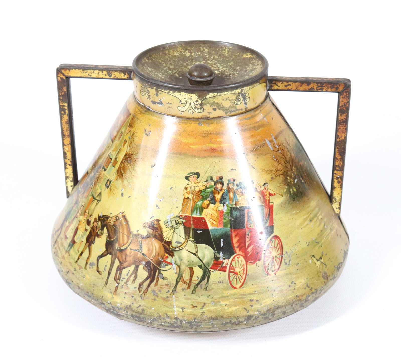 MACFARLANE, LANG & CO. VASE SHAPED BISCUIT TIN (1 of 3)