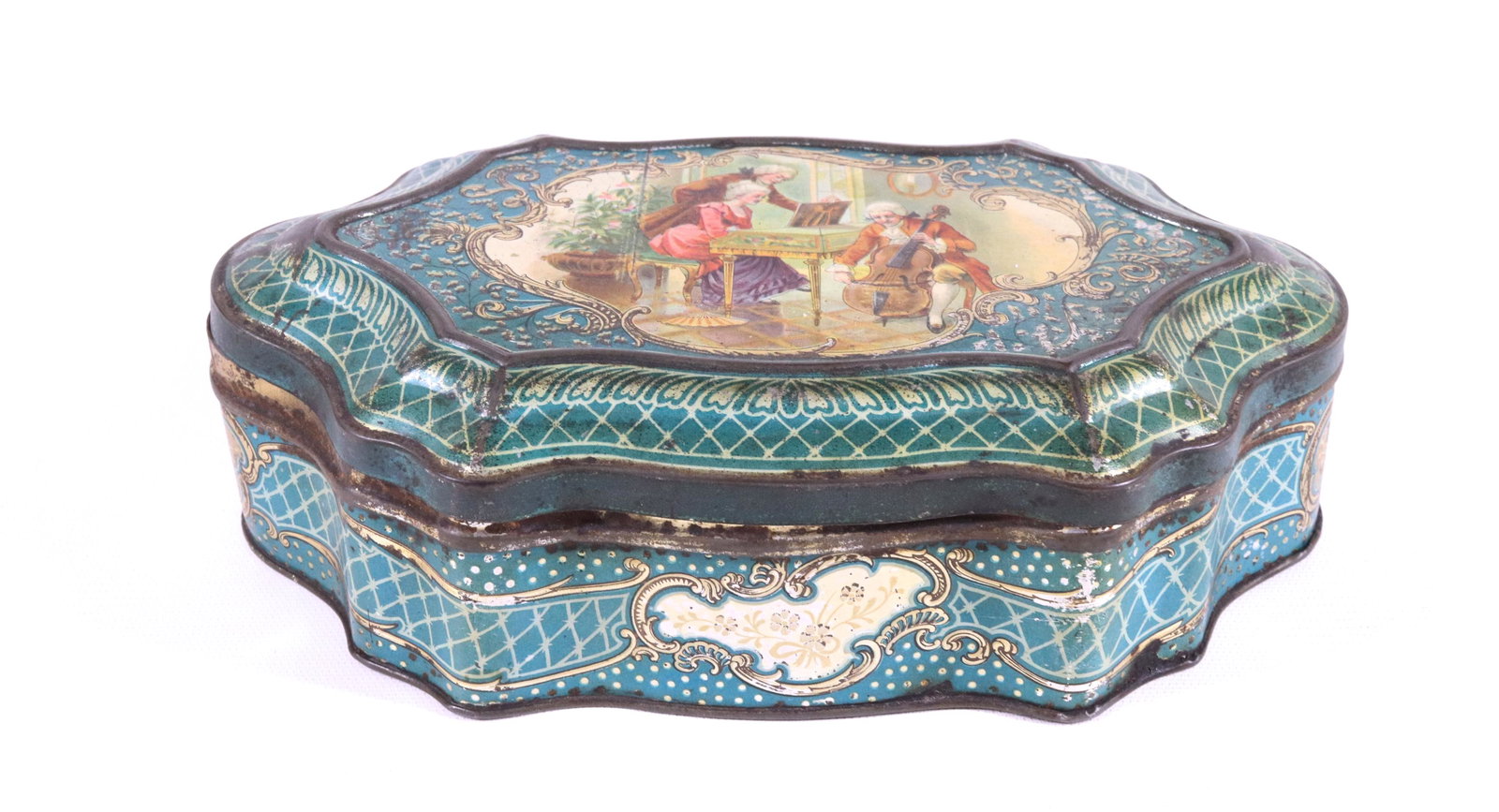 VINTAGE BISCUITS PERNOT BISCUIT TIN (1 of 3)