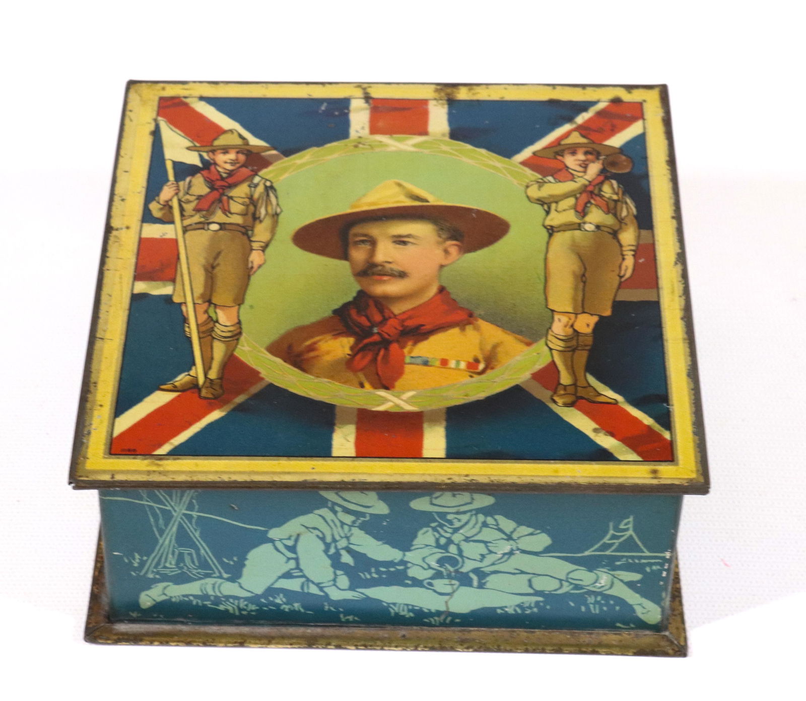 VINTAGE CARR & CO. TIN LITHO BISCUIT TIN (1 of 3)