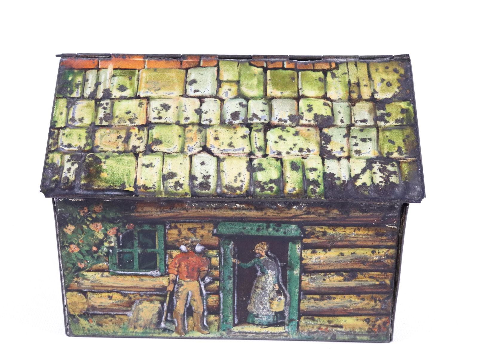 HENDERSON VINTAGE TIN LITHO BISCUIT TIN (1 of 5)