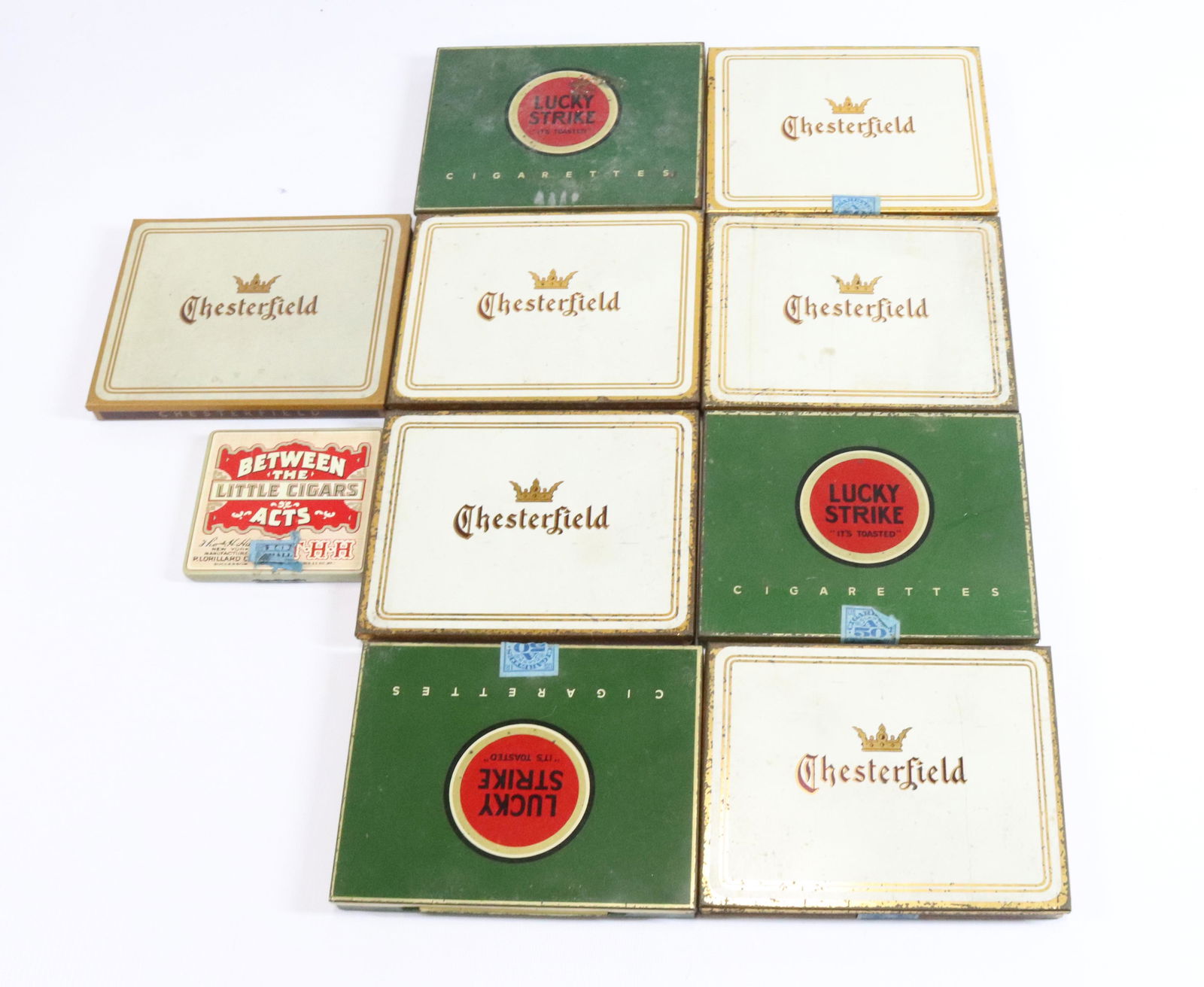 (10) CIGARETTE ADVERTISING TINS (1 of 3)
