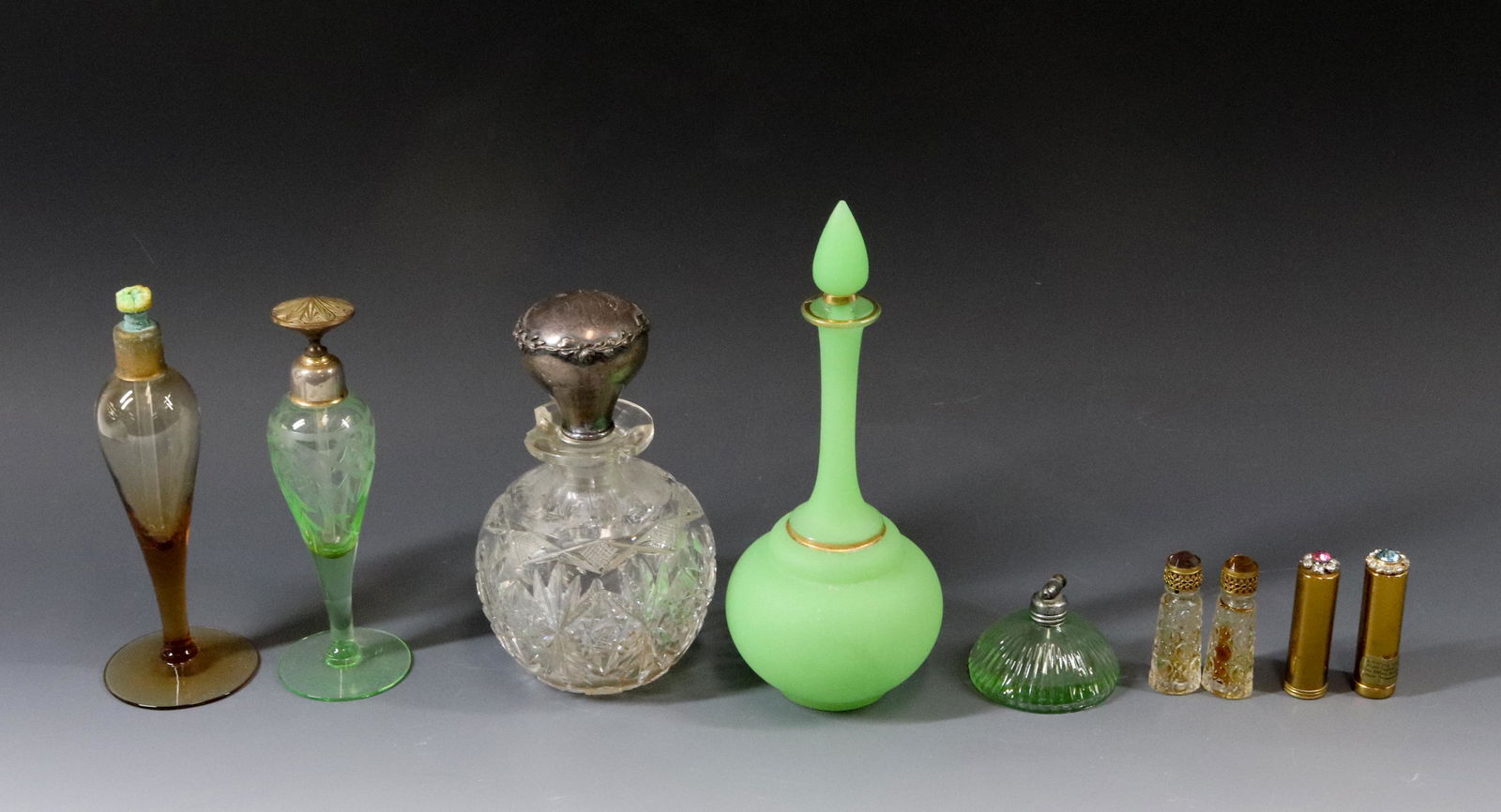 VINTAGE PERFUME BOTTLES WITH (2) IRICE (1 of 5)
