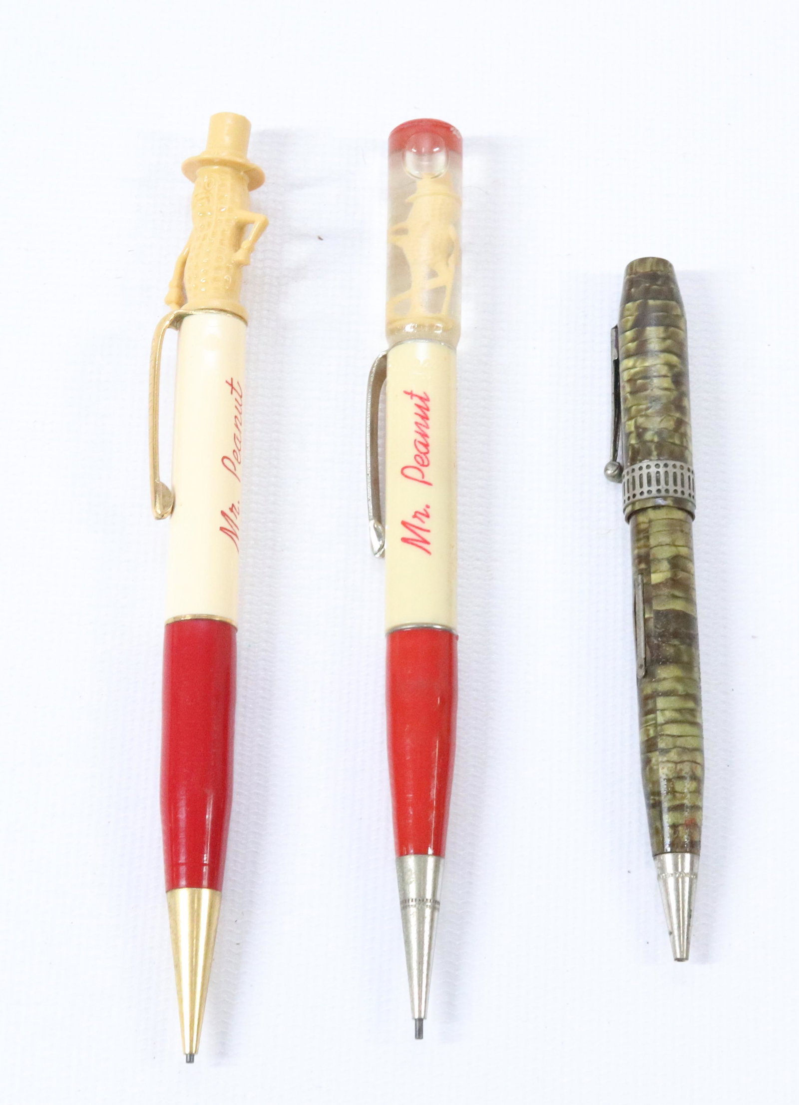 (2) MR. PEANUT MECHANICAL PENCILS AND PETER PAN PEN (1 of 2)