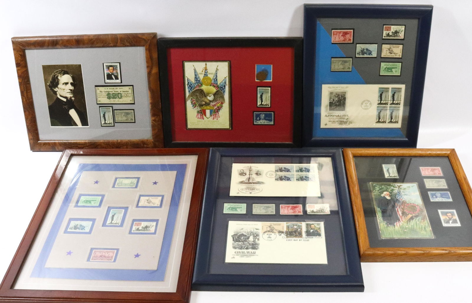 GROUP LOT OF FRAMED COMMEMORATIVE STAMPS (1 of 3)