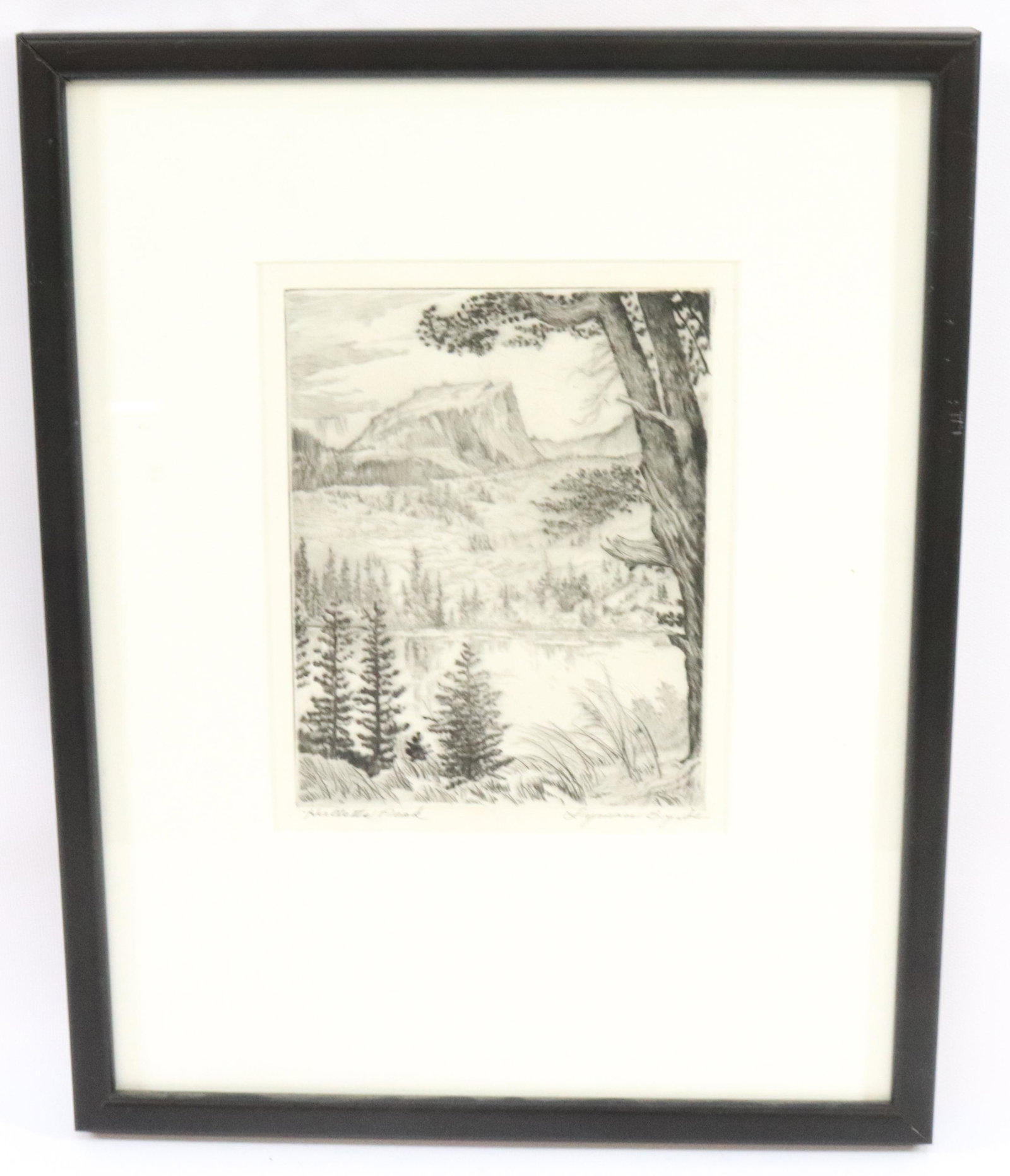 LYMAN BYXBE VINTAGE ETCHING (1 of 2)