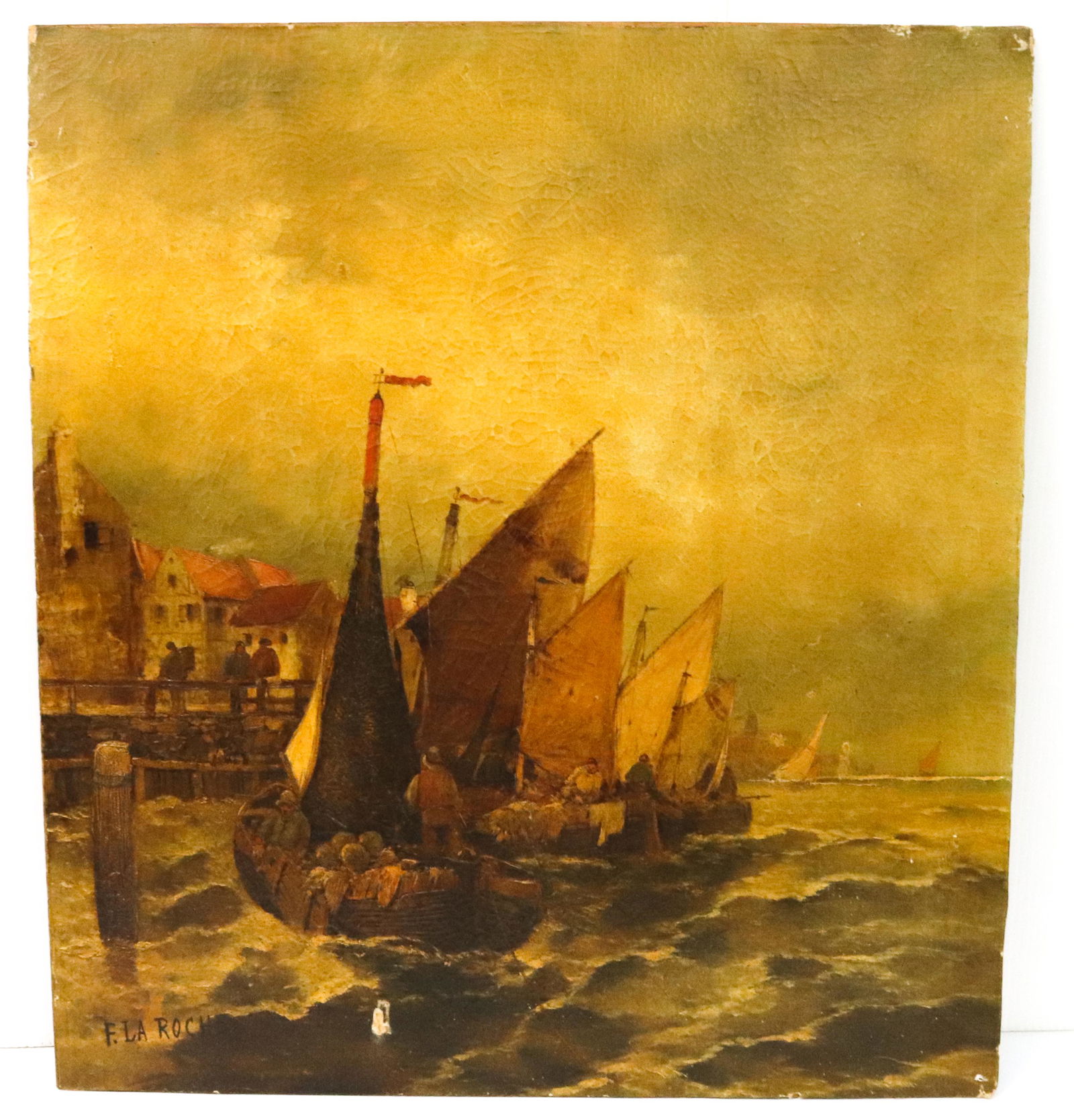 OIL ON CANVAS SGND. LA ROCHE (1 of 3)